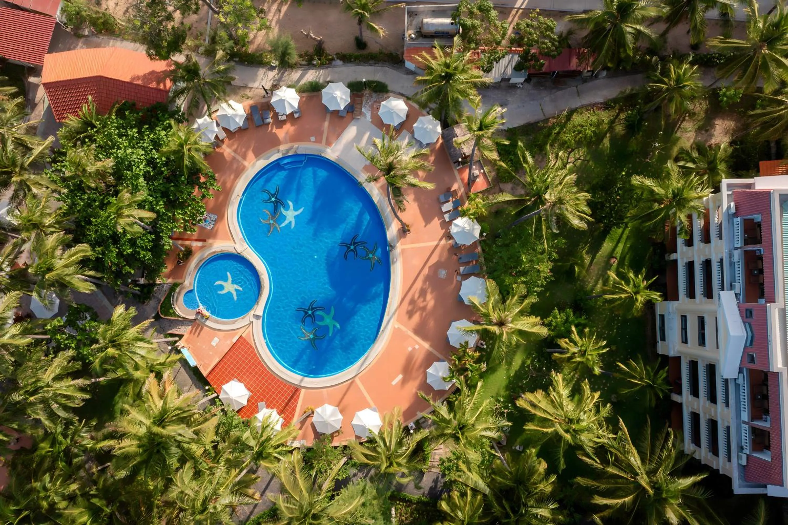 Bird's eye view in Sea Lion Beach Resort Mui Ne