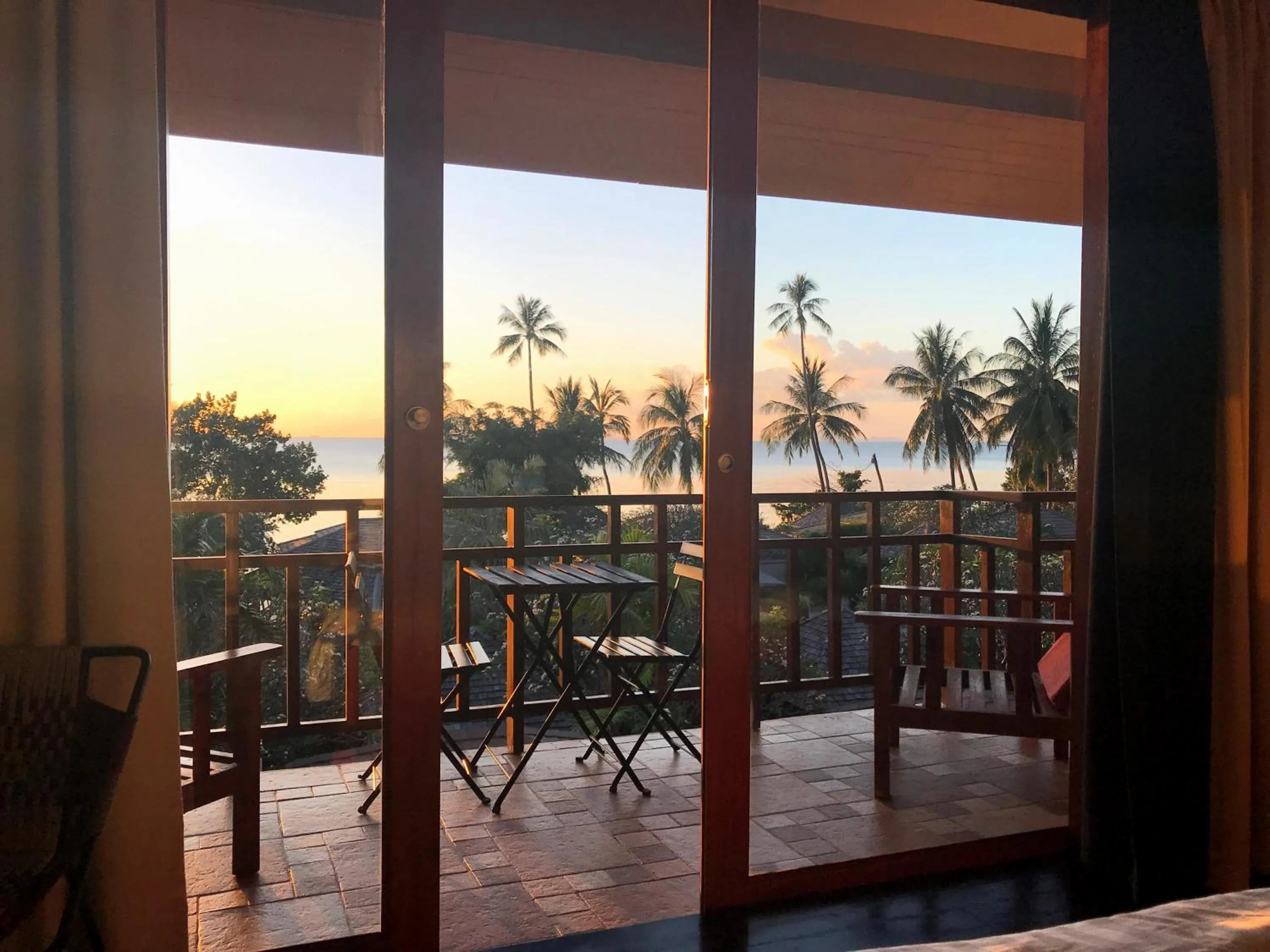 Balcony/Terrace in The Sunset Beach Resort & Spa, Taling Ngam, Ko Samui
