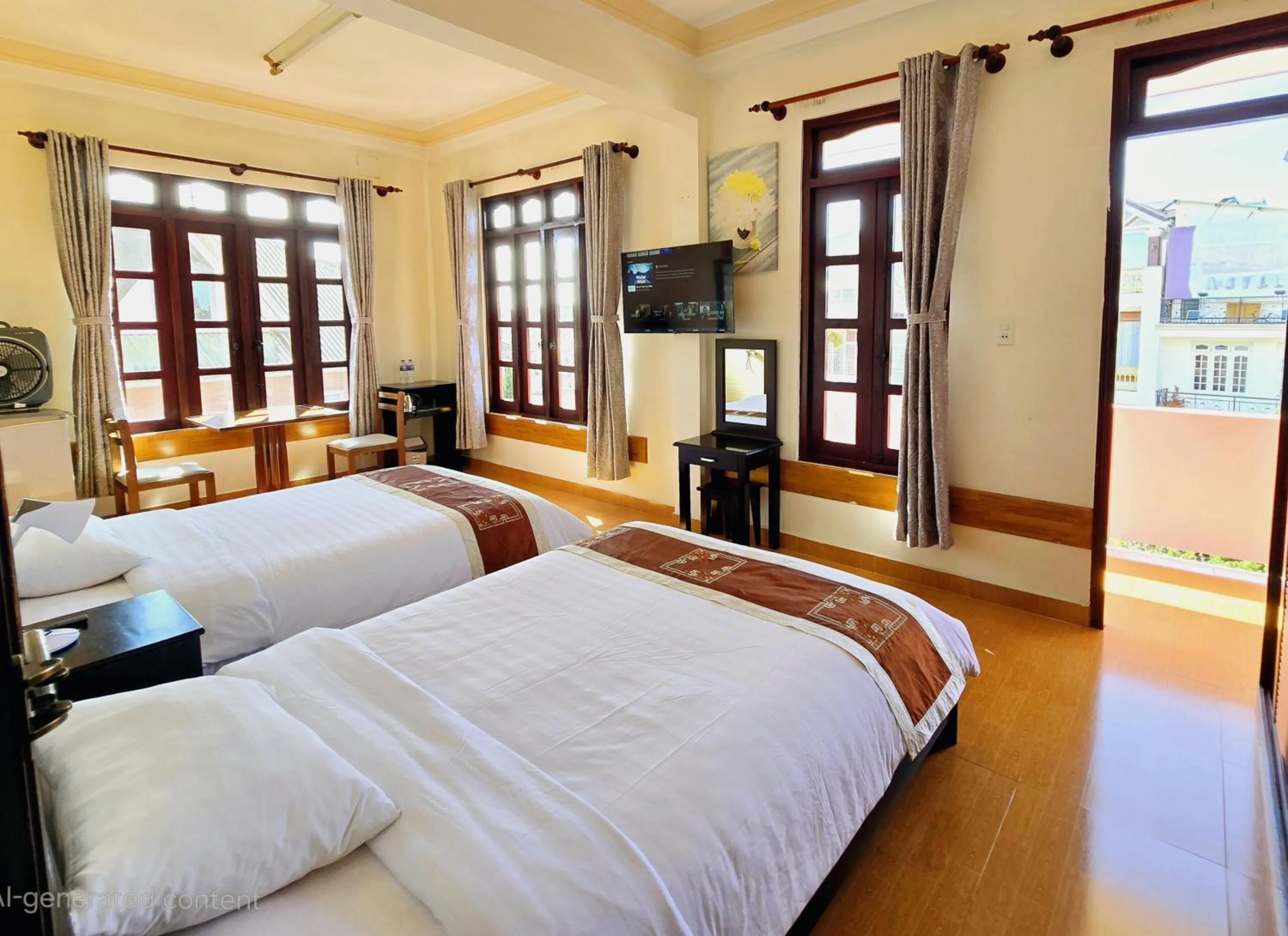 Bed in Villa Pink House