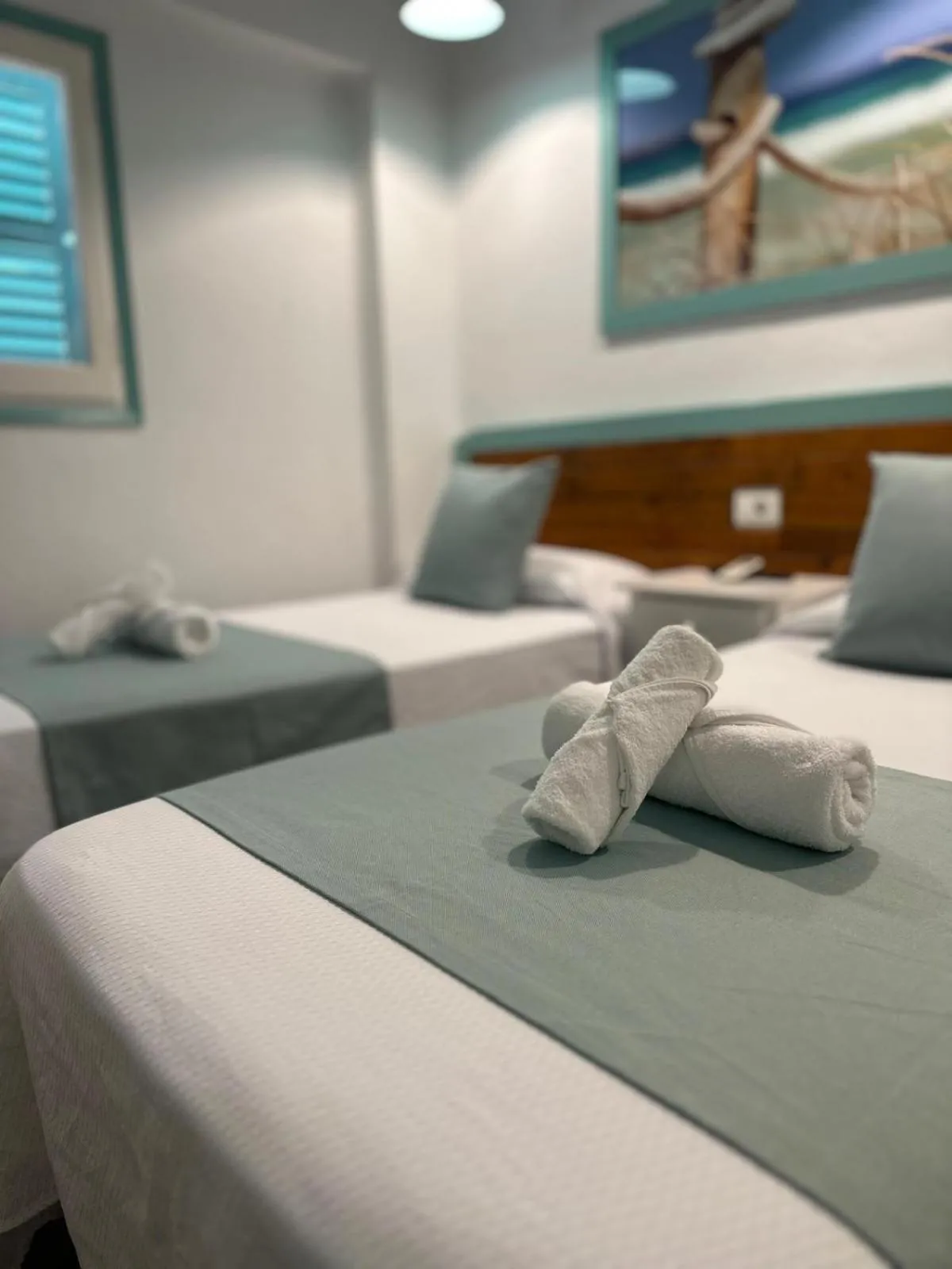 Photo of the whole room, Bed in Hostal Sunset Ibiza