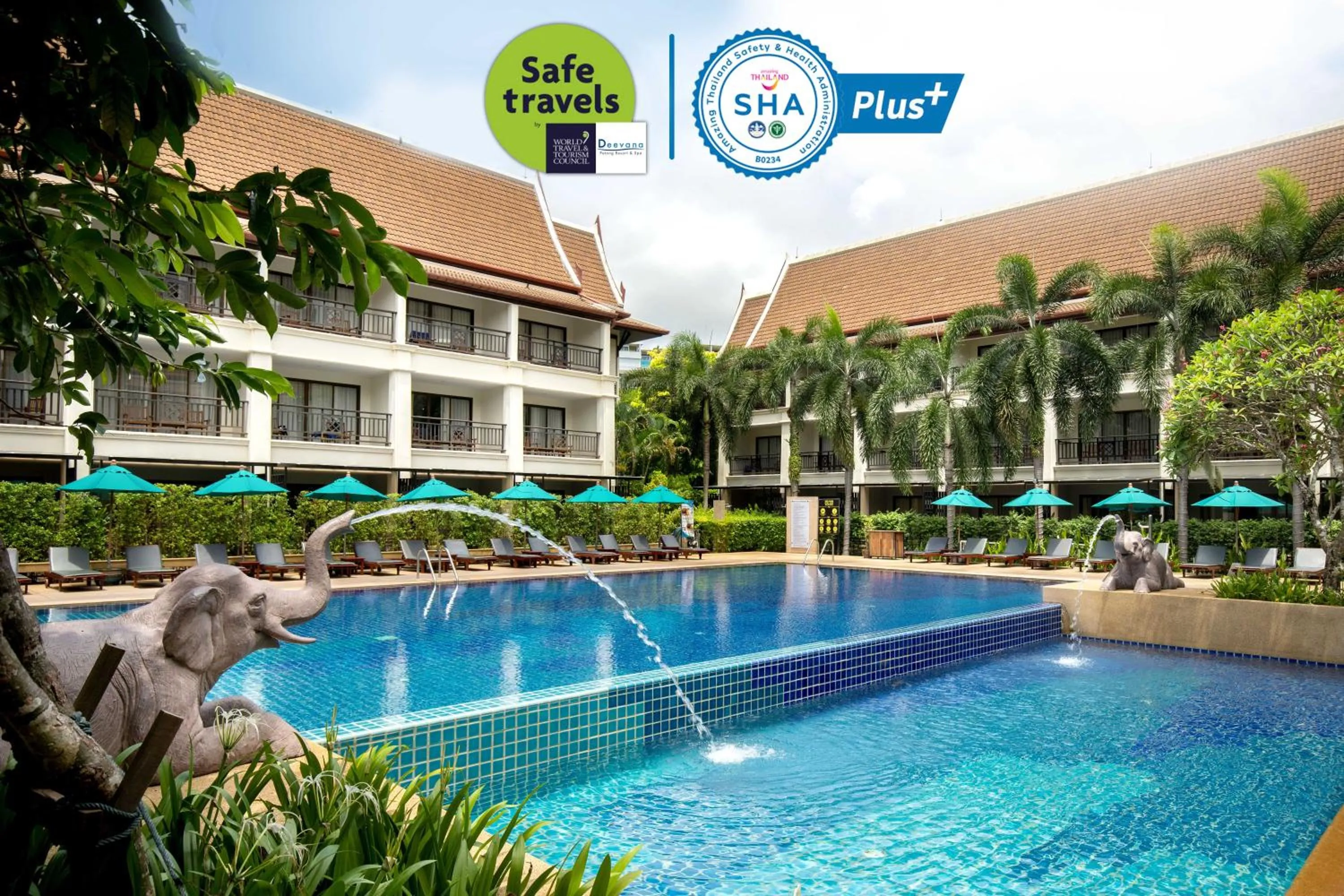 Swimming pool in Deevana Patong Resort & Spa