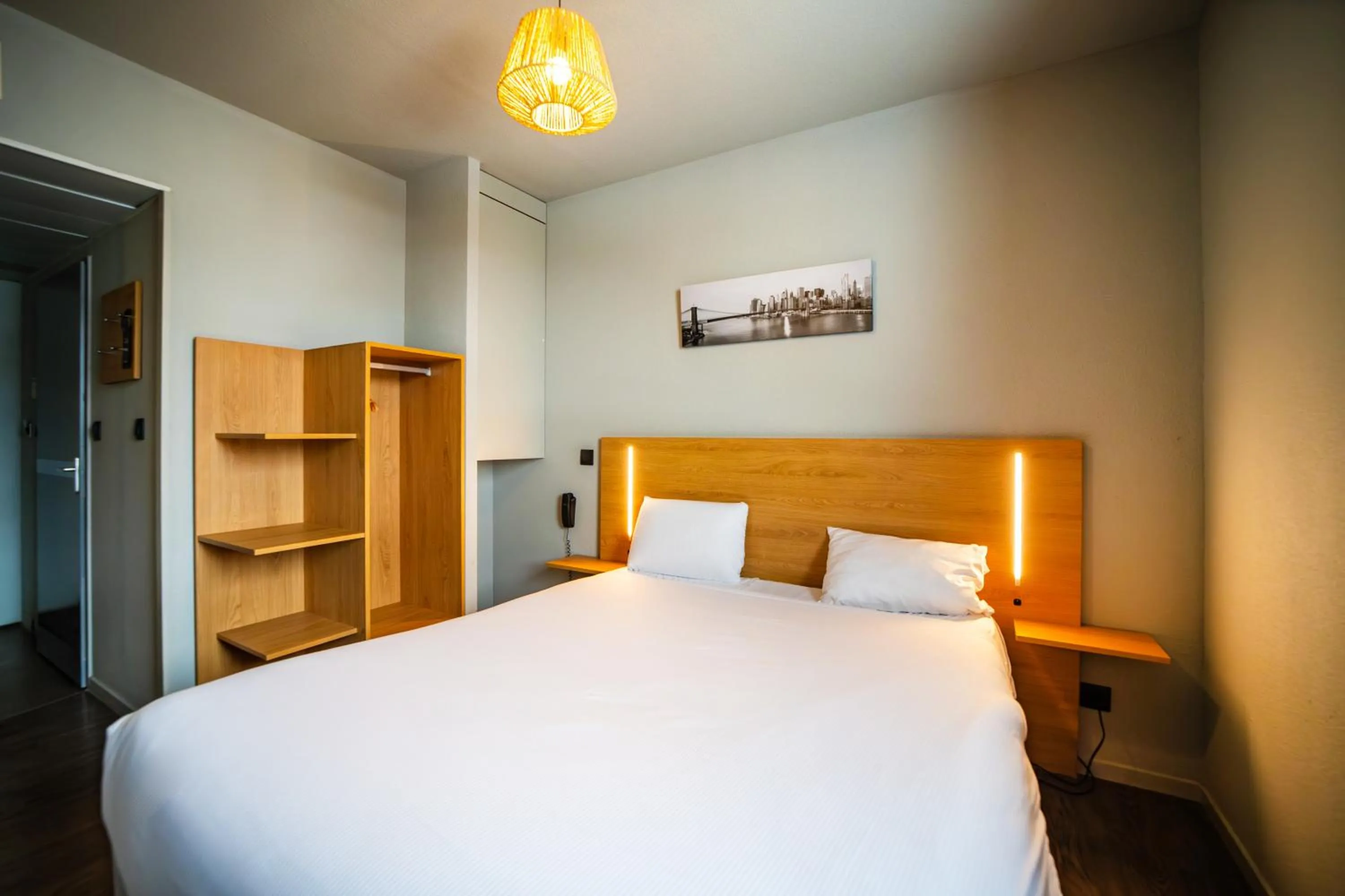 Two Connecting Double Rooms (3 Adults)  in Temis hôtel Besançon