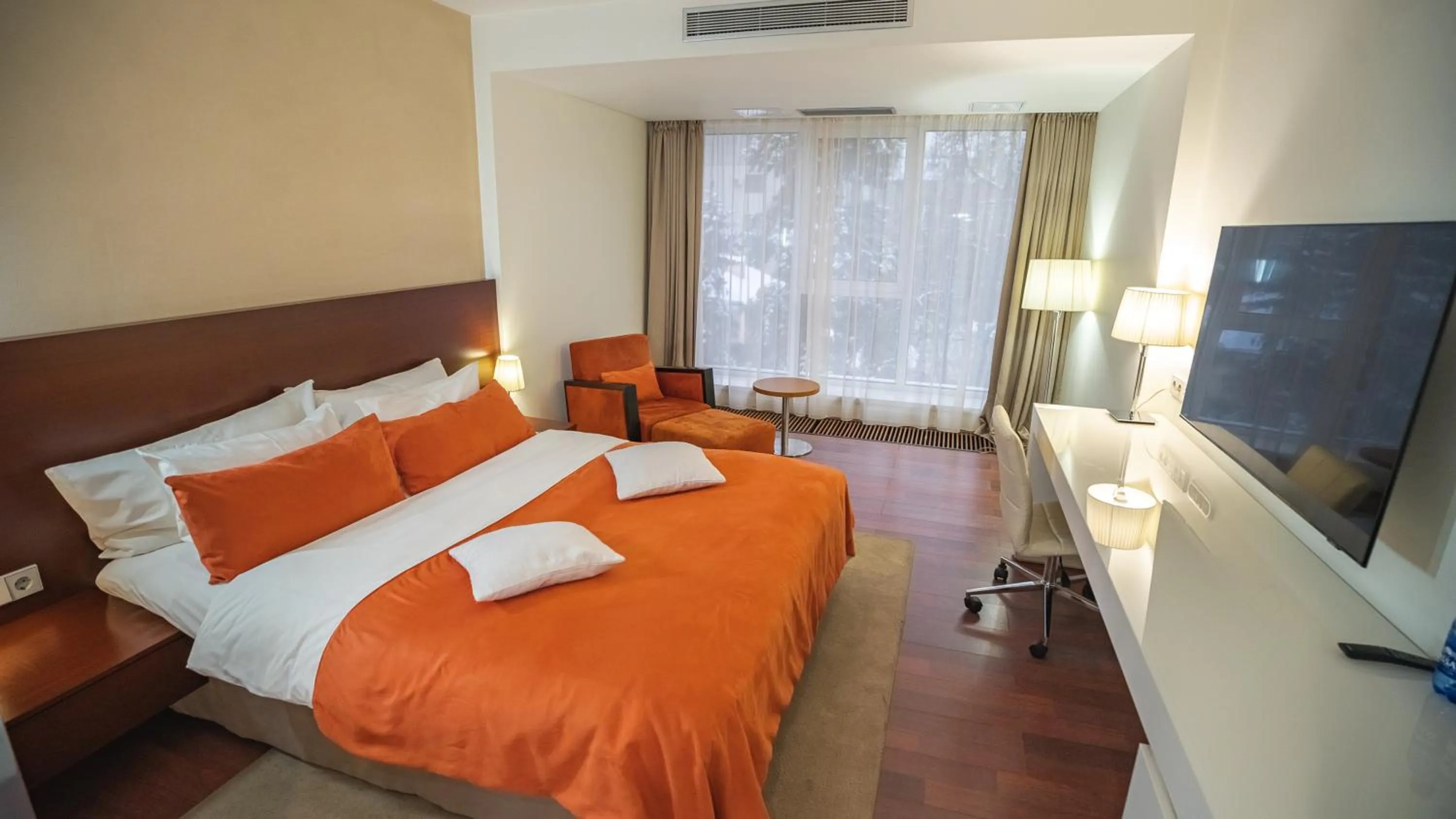 Bedroom, Bed in Park Hotel Almaty