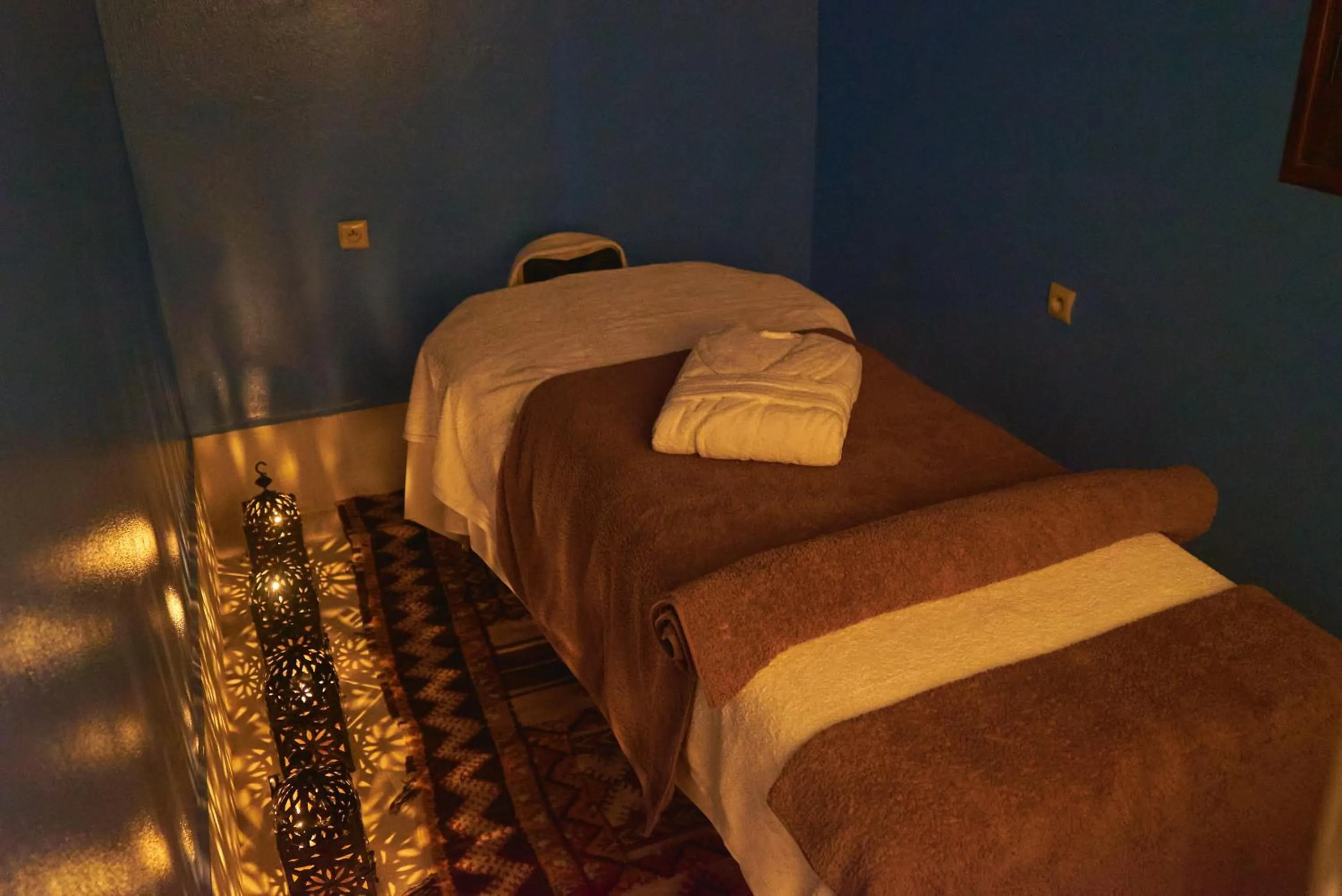 Bed in Hotel Kasbah Azalay