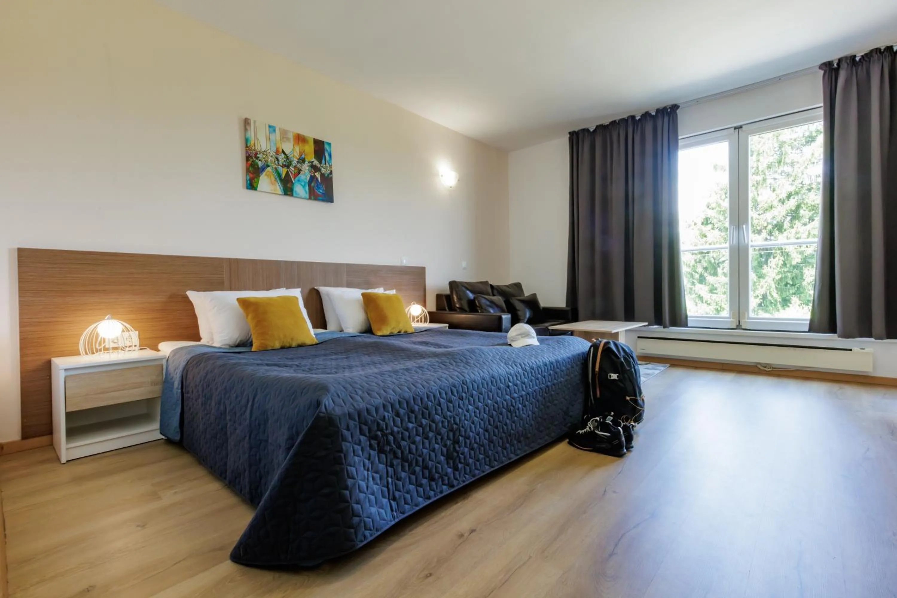 Bed in Saint George Palace Aparthotel