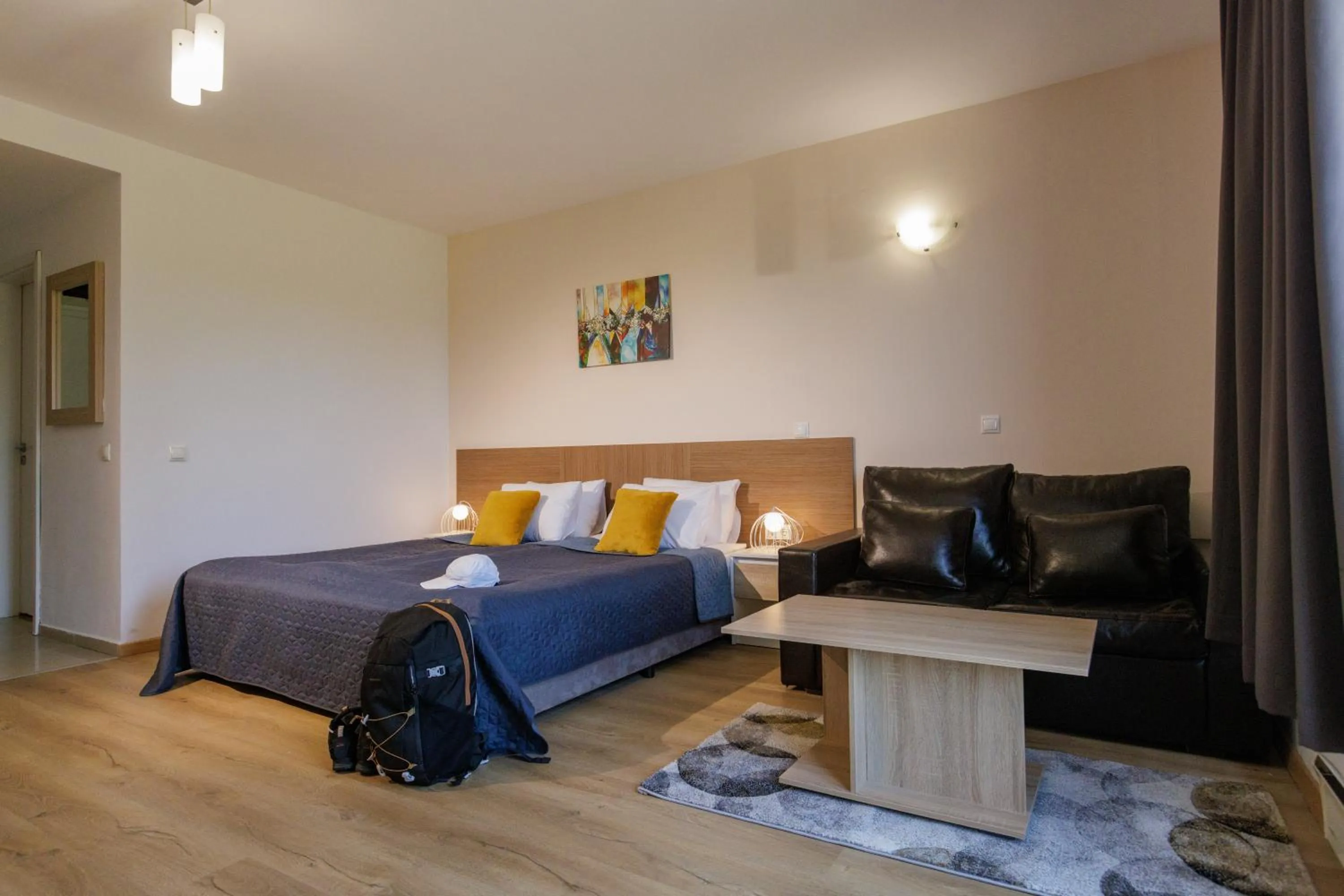 Bed in Saint George Palace Aparthotel