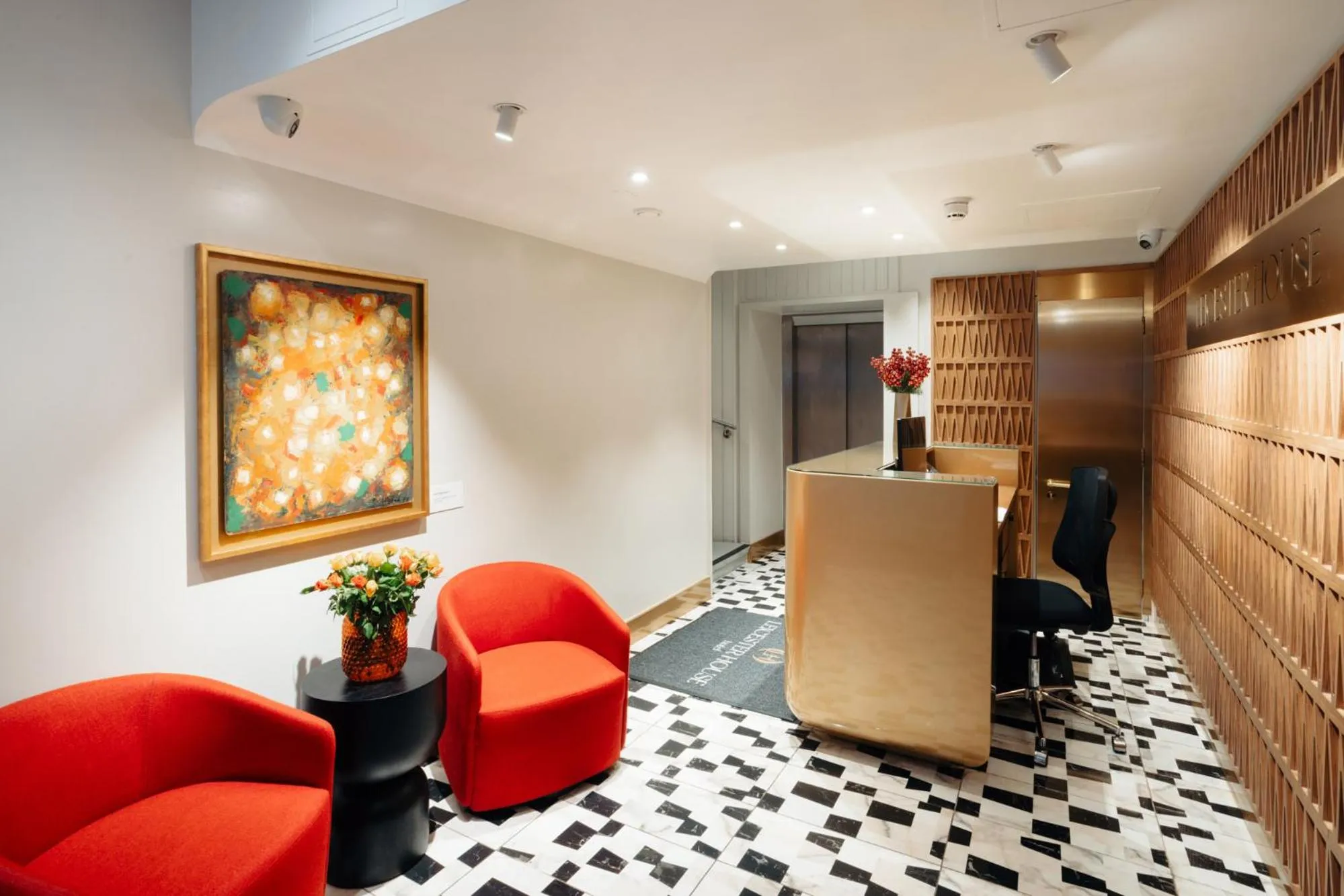 Lobby or reception in Leicester House Hotel