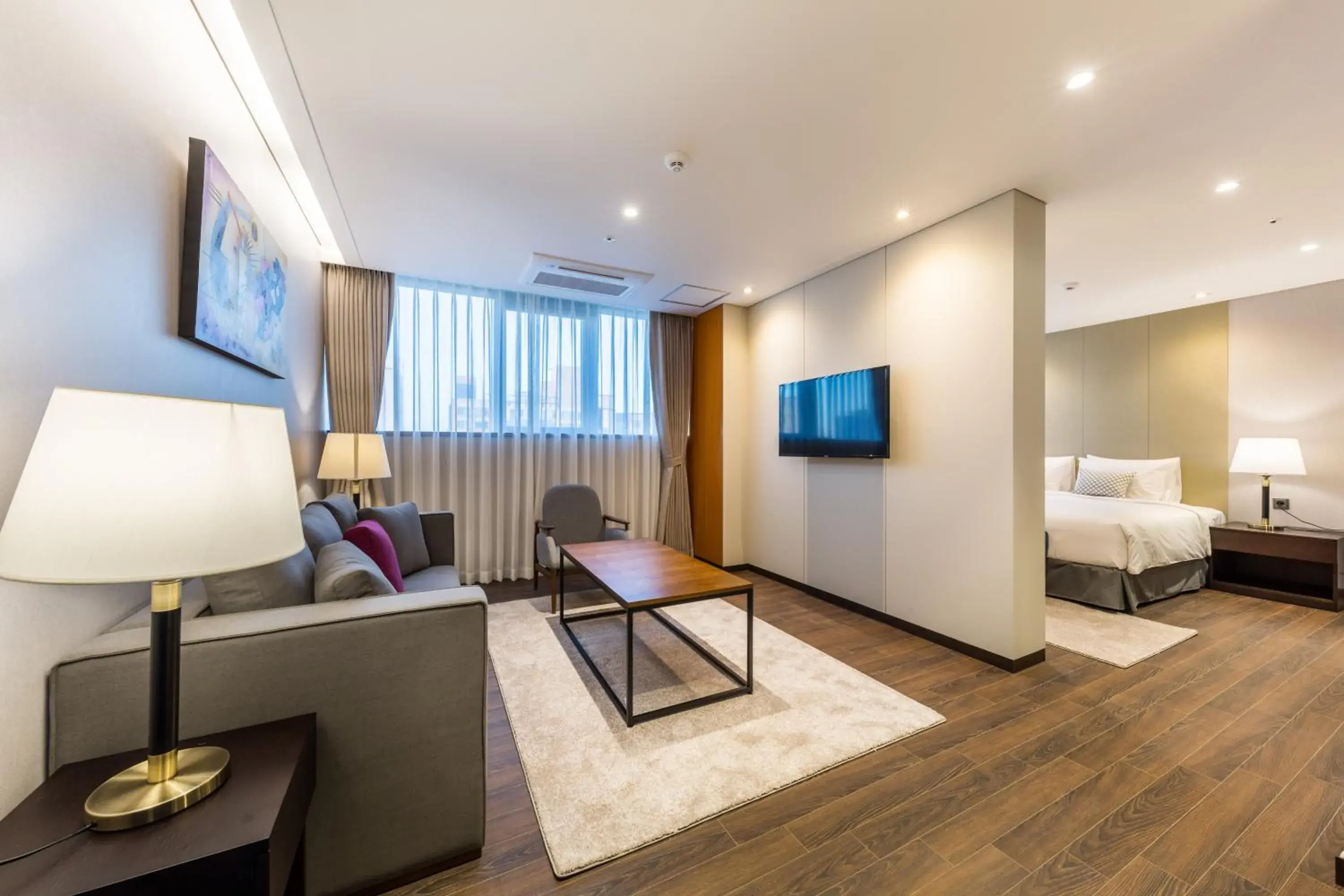 Living room, Bed in Howard Johnson by Wyndham Incheon Airport Living room, Bed in Howard Johnson by Wyndham Incheon Airport