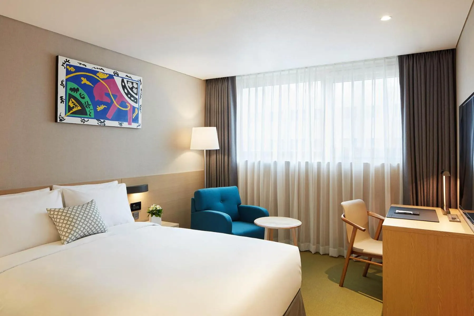Bedroom, Bed in Howard Johnson by Wyndham Incheon Airport