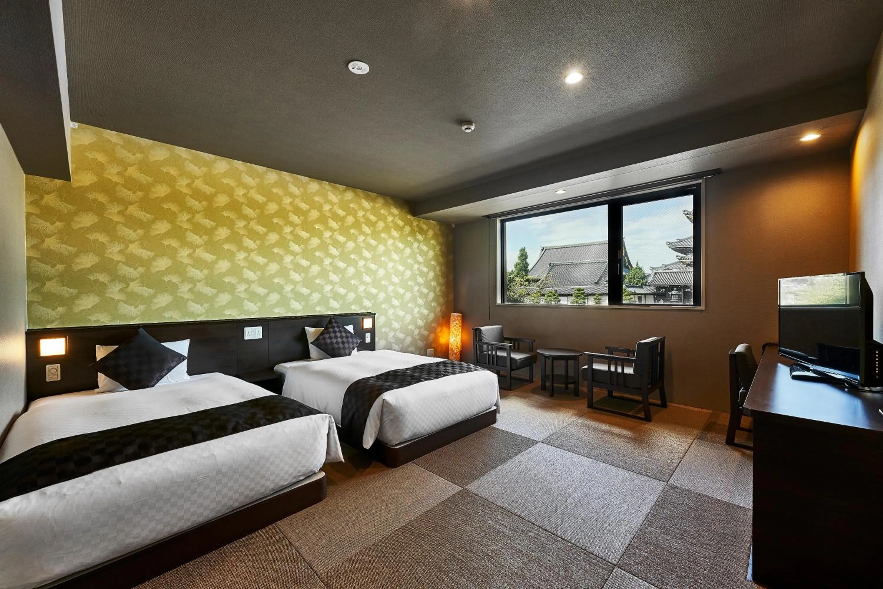 Bed in Hotel Kuu Kyoto