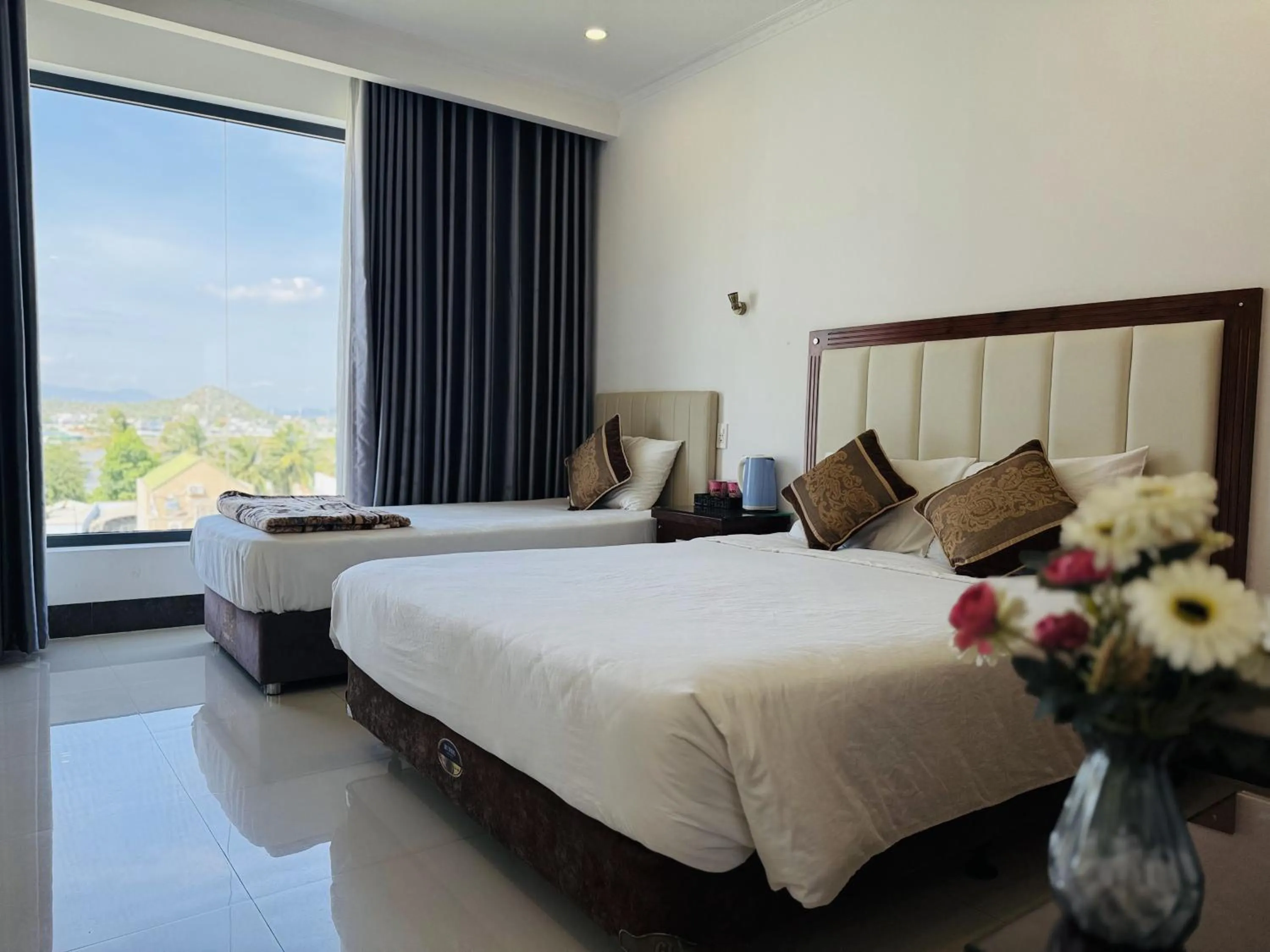 Bed in Khách Sạn Ninh Chữ