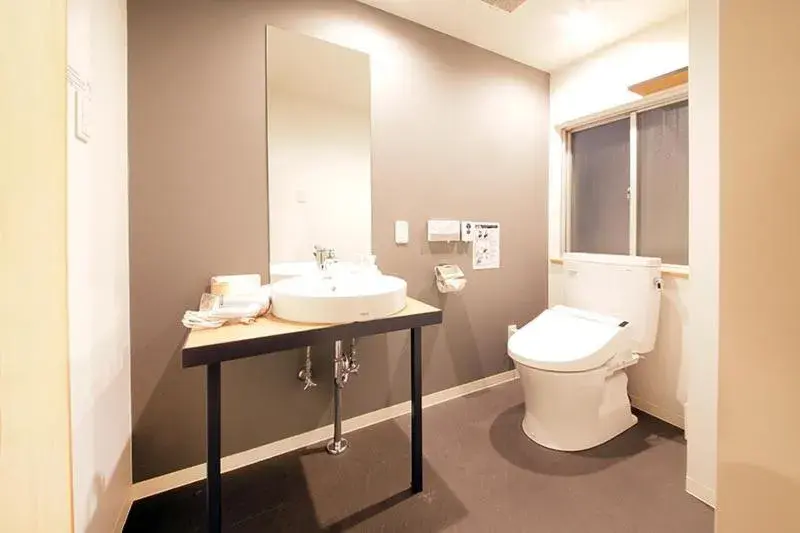 Bathroom in R. Star Hostel Kyoto Japan