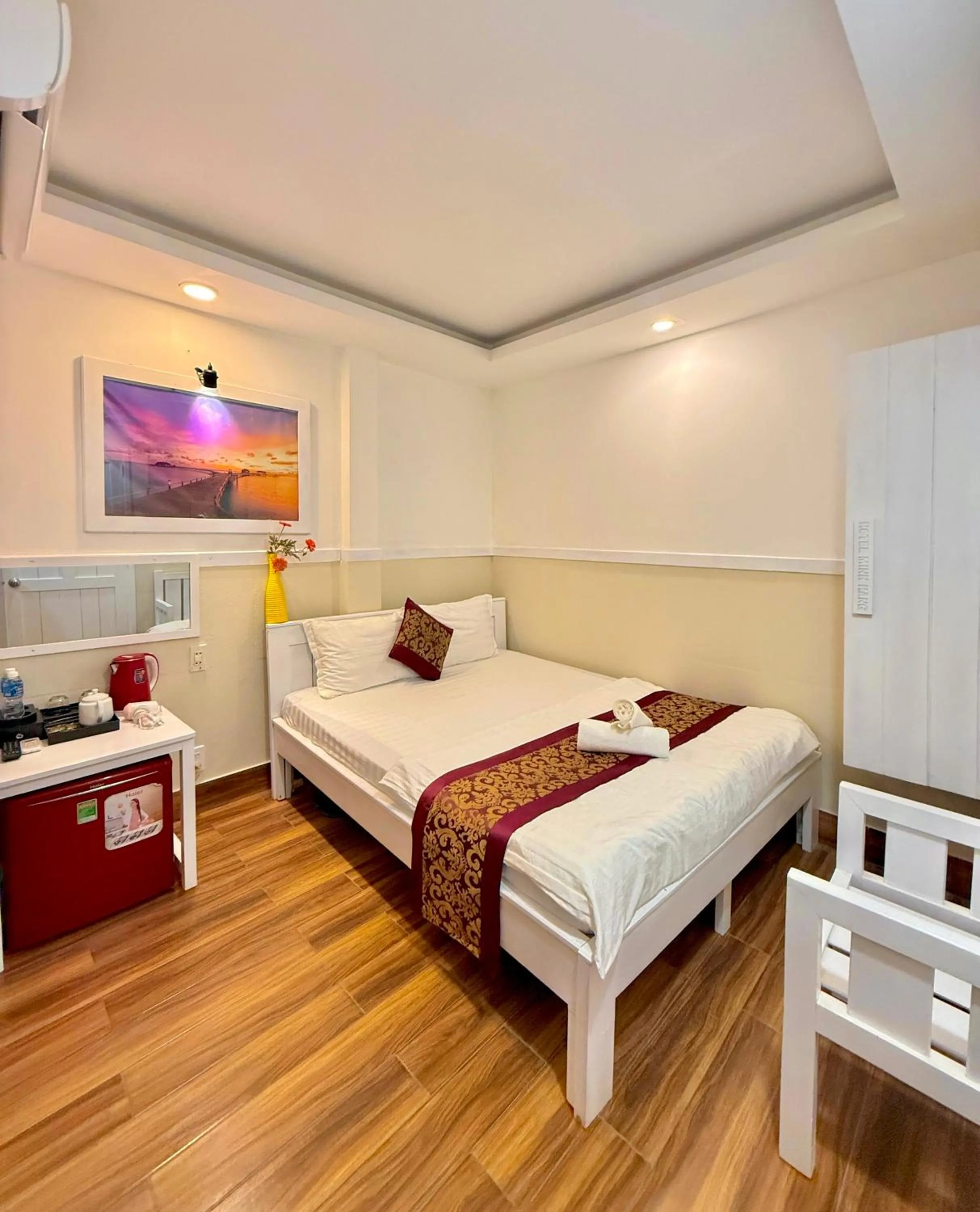 Bed in Hotel Minh Hang