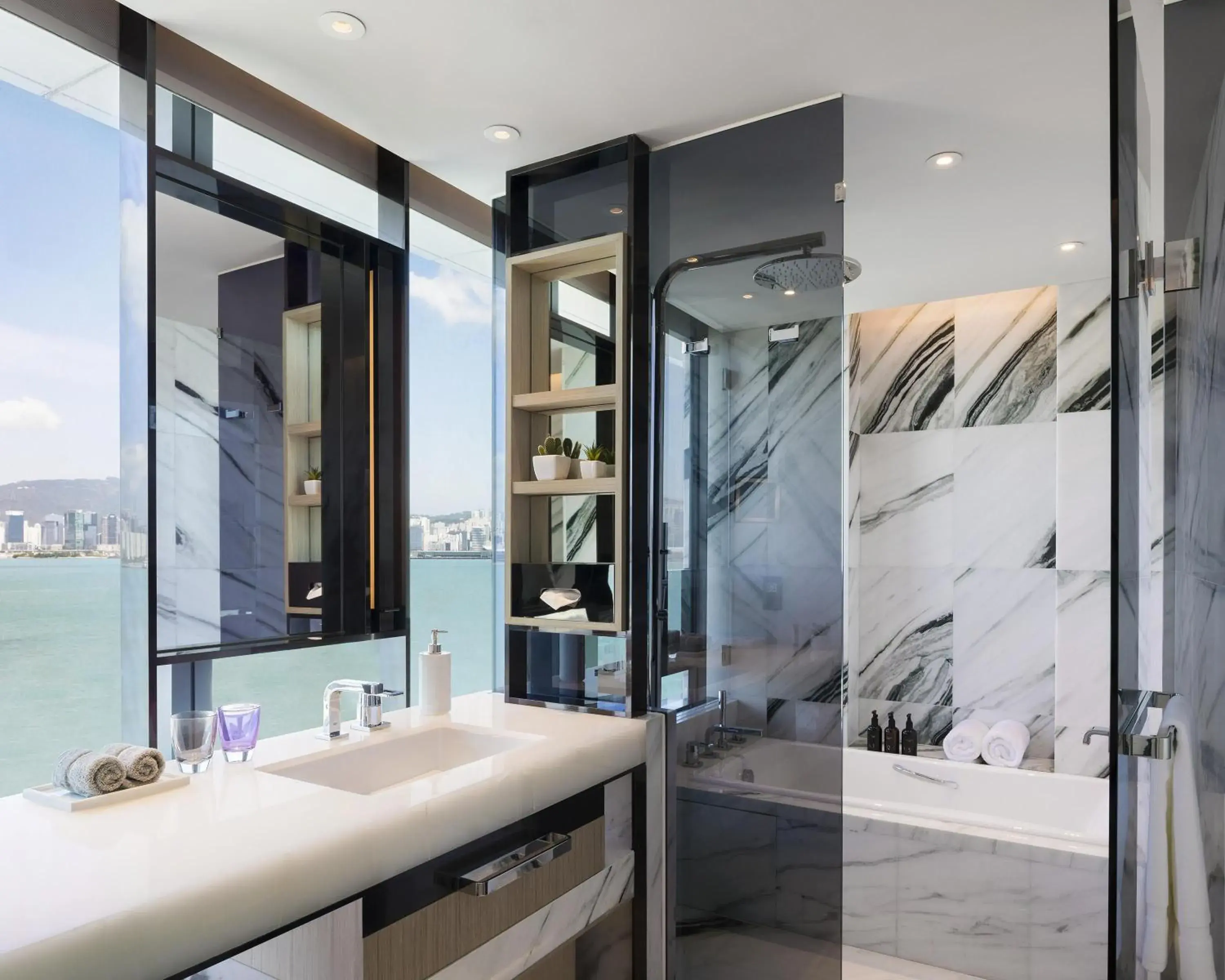 Bathroom in Hyatt Centric Victoria Harbour Bathroom in Hyatt Centric Victoria Harbour