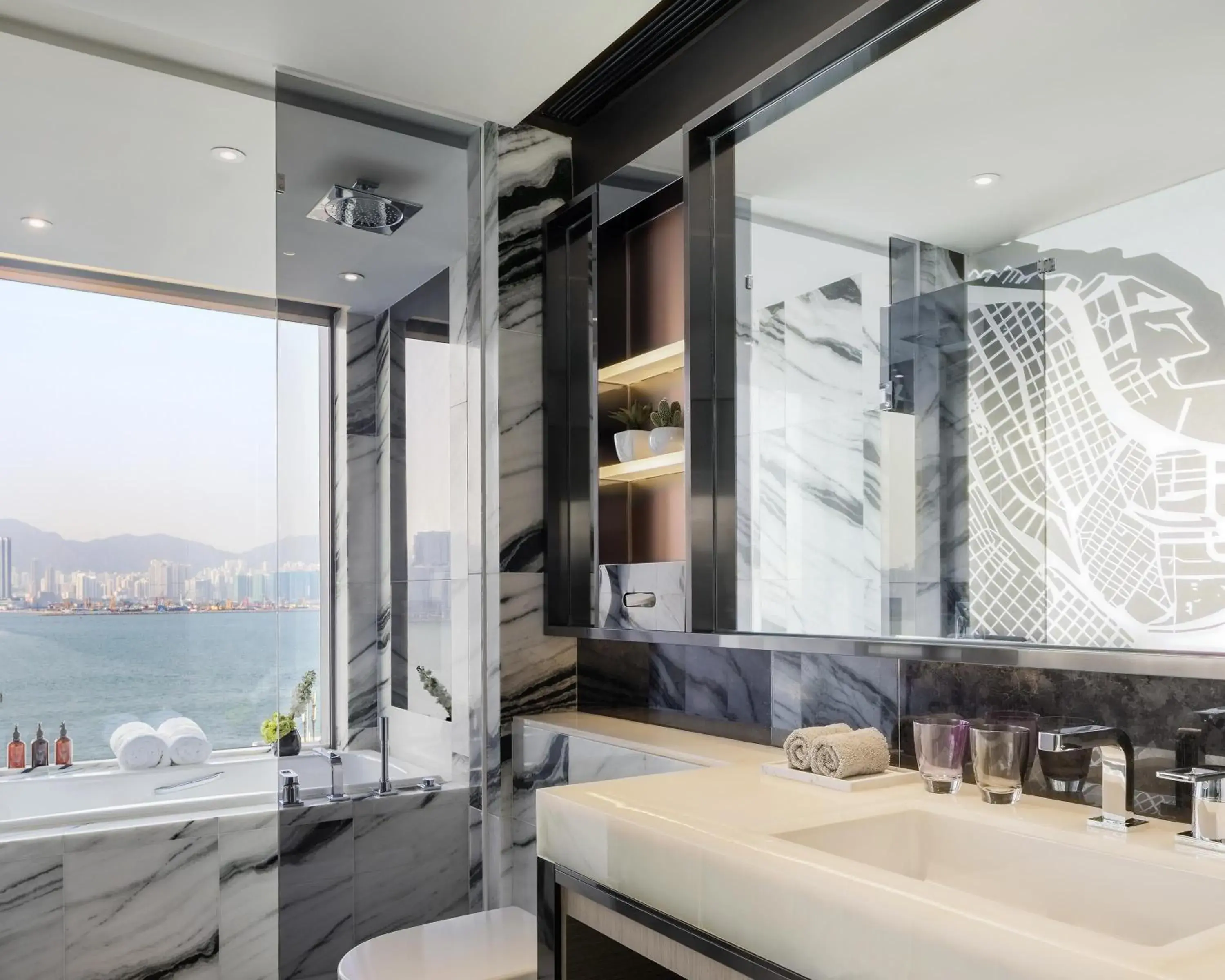 Bathroom in Hyatt Centric Victoria Harbour Bathroom in Hyatt Centric Victoria Harbour