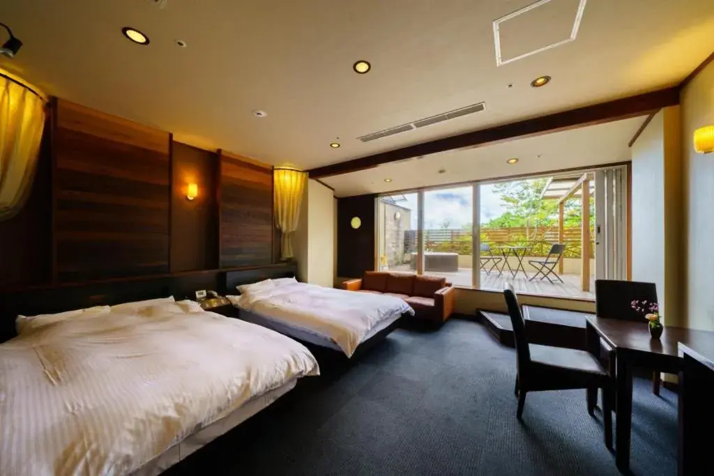 Bed in Hotel Beppu Pastoral Bed in Hotel Beppu Pastoral