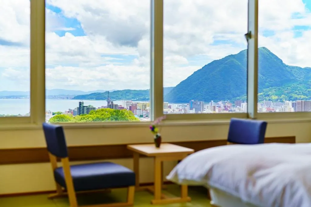 Bed in Hotel Beppu Pastoral