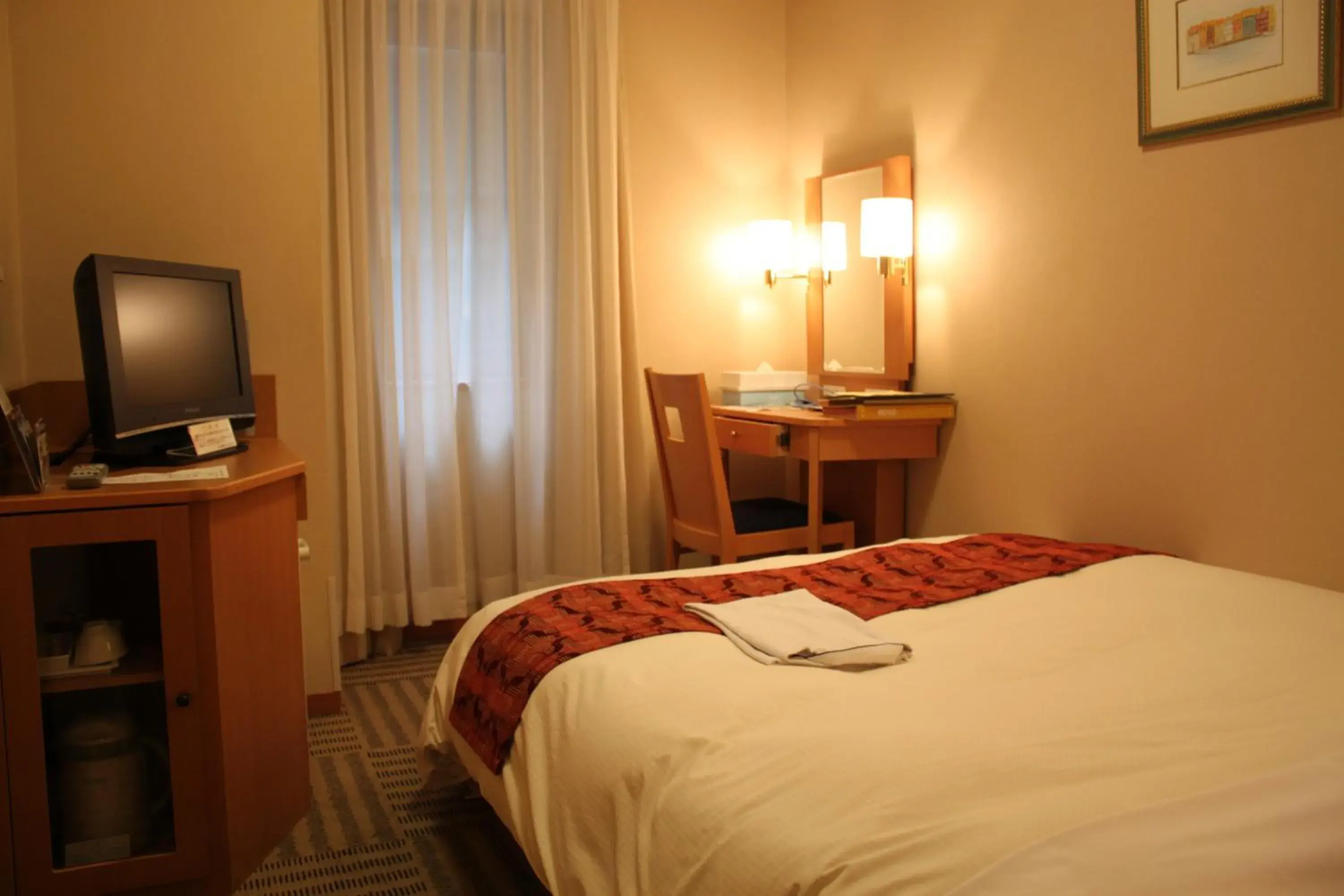 Photo of the whole room, Bed in Yamagata Eki Nishiguchi Washington Hotel Photo of the whole room, Bed in Yamagata Eki Nishiguchi Washington Hotel