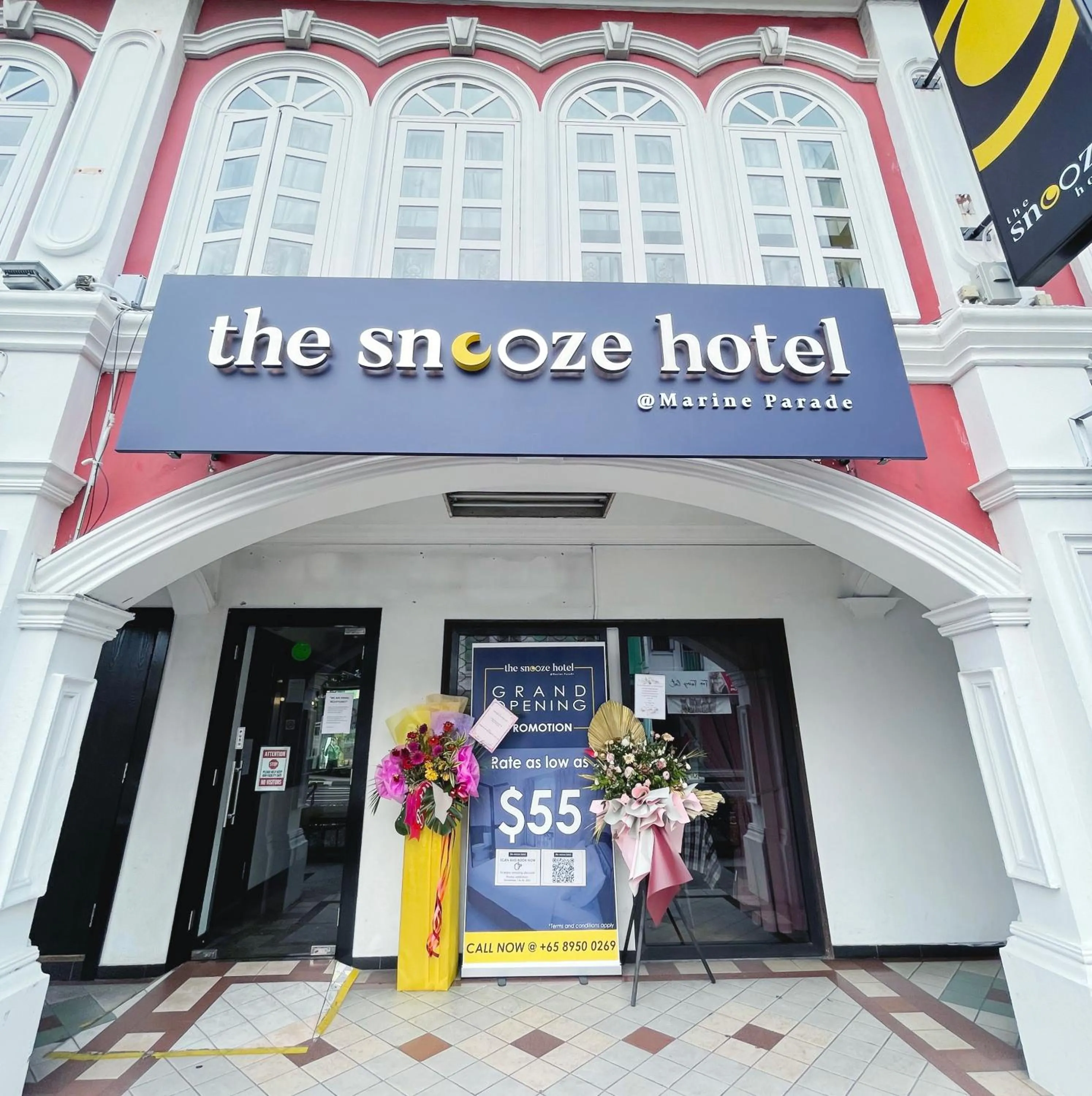 Facade/entrance in The Snooze Hotel Marine Parade