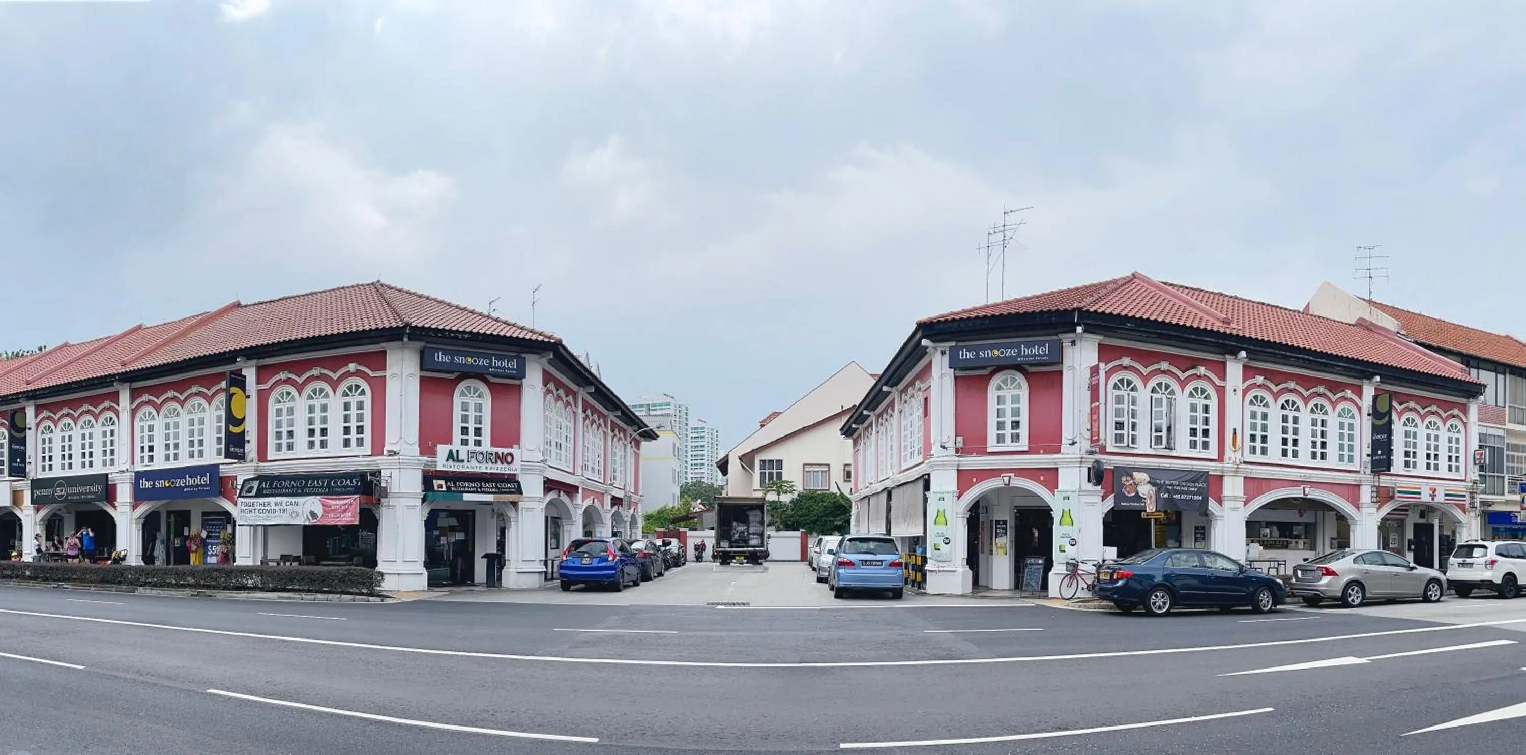 Property building in The Snooze Hotel Marine Parade