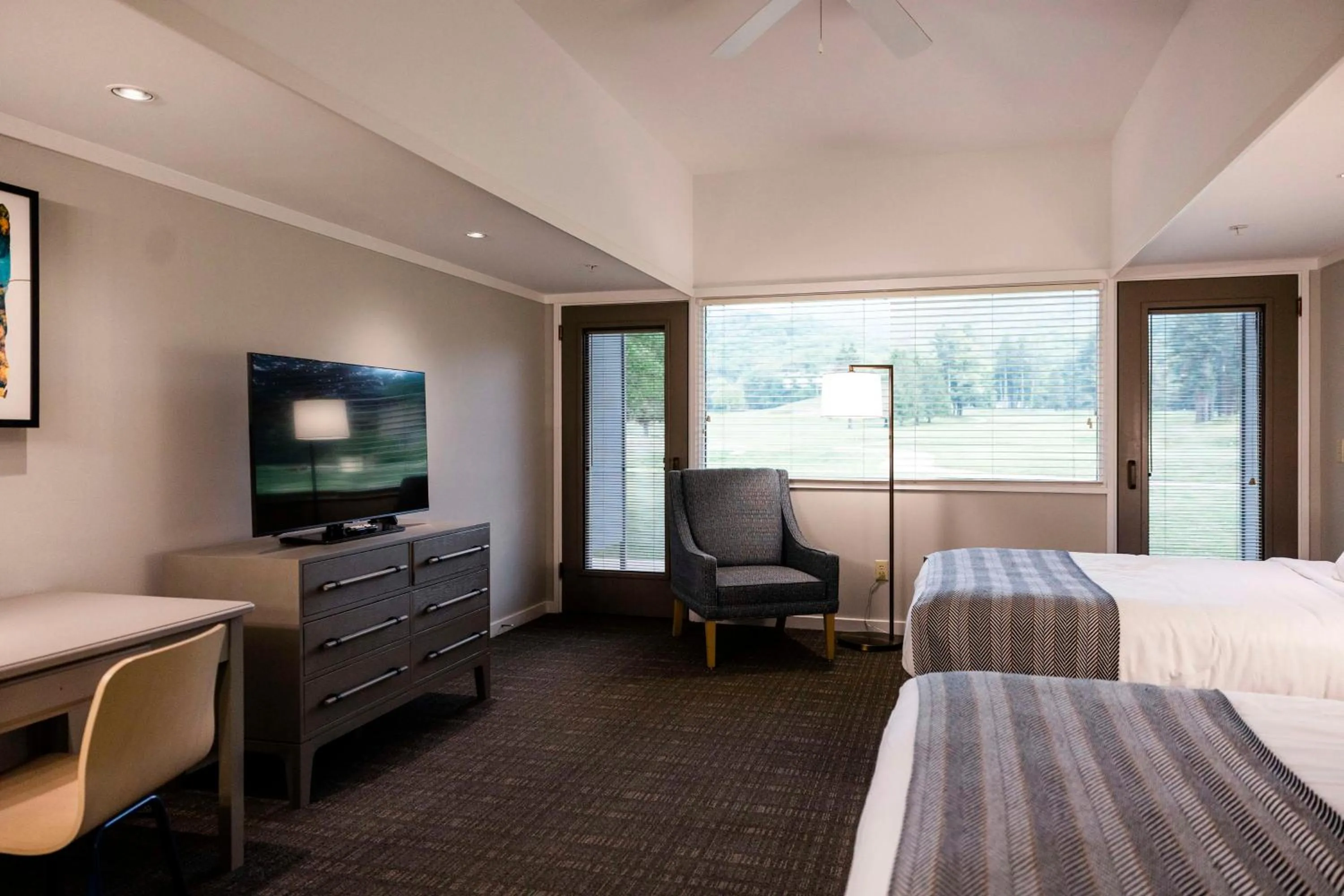 View (from property/room), Bed in Waynesville Inn & Golf Club, Trademark Collection by Wyndham