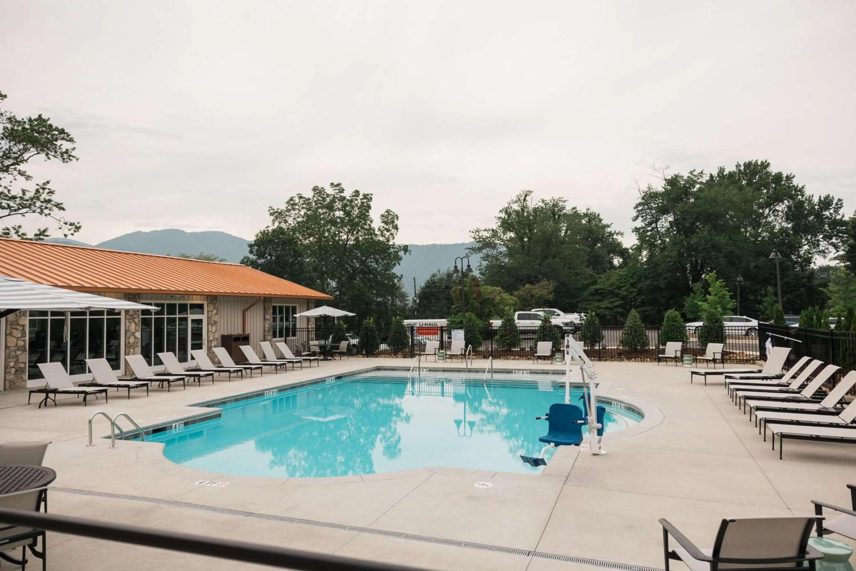 Pool view in Waynesville Inn & Golf Club, Trademark Collection by Wyndham