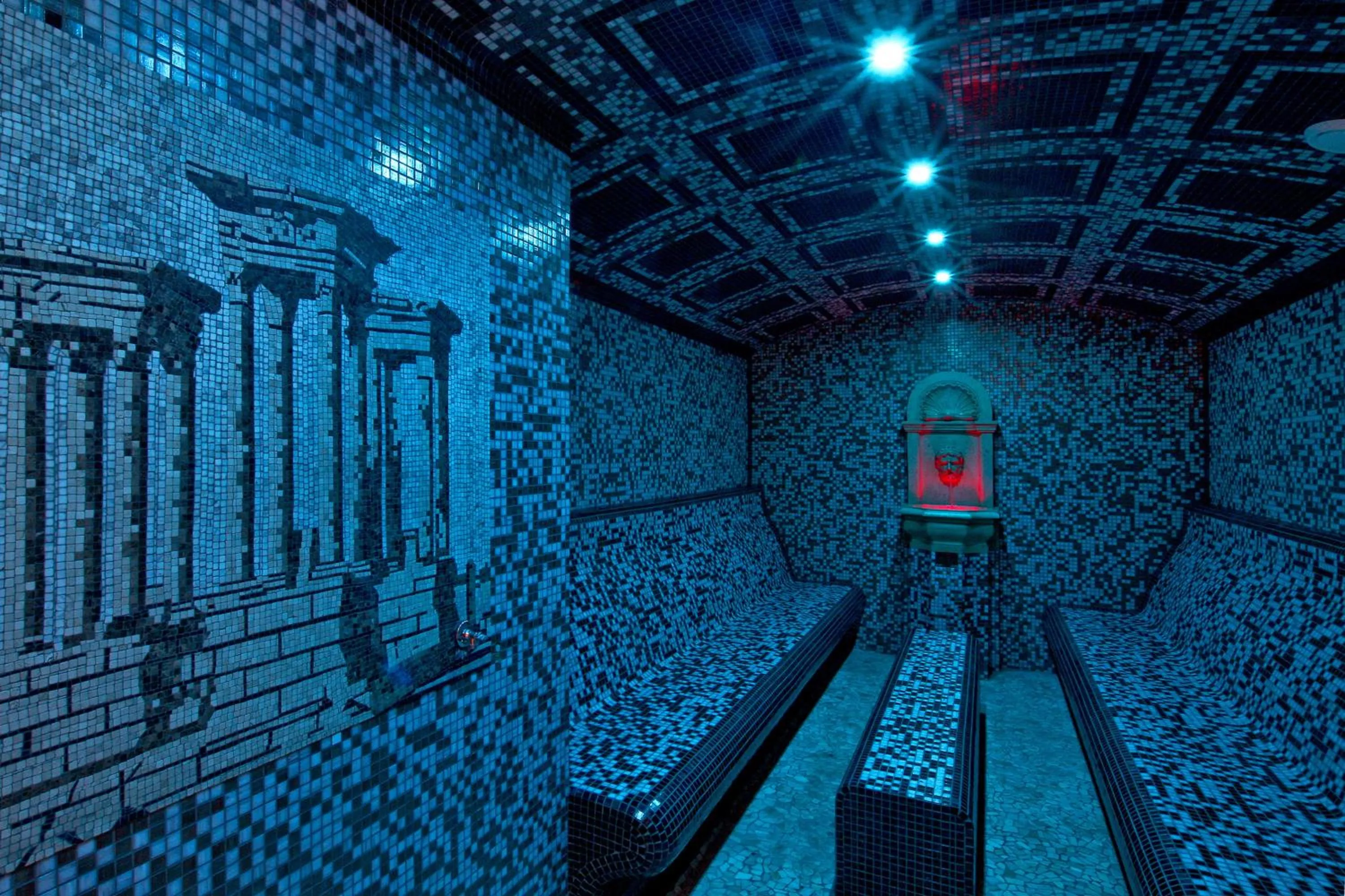 Steam room in Pałac Saturna