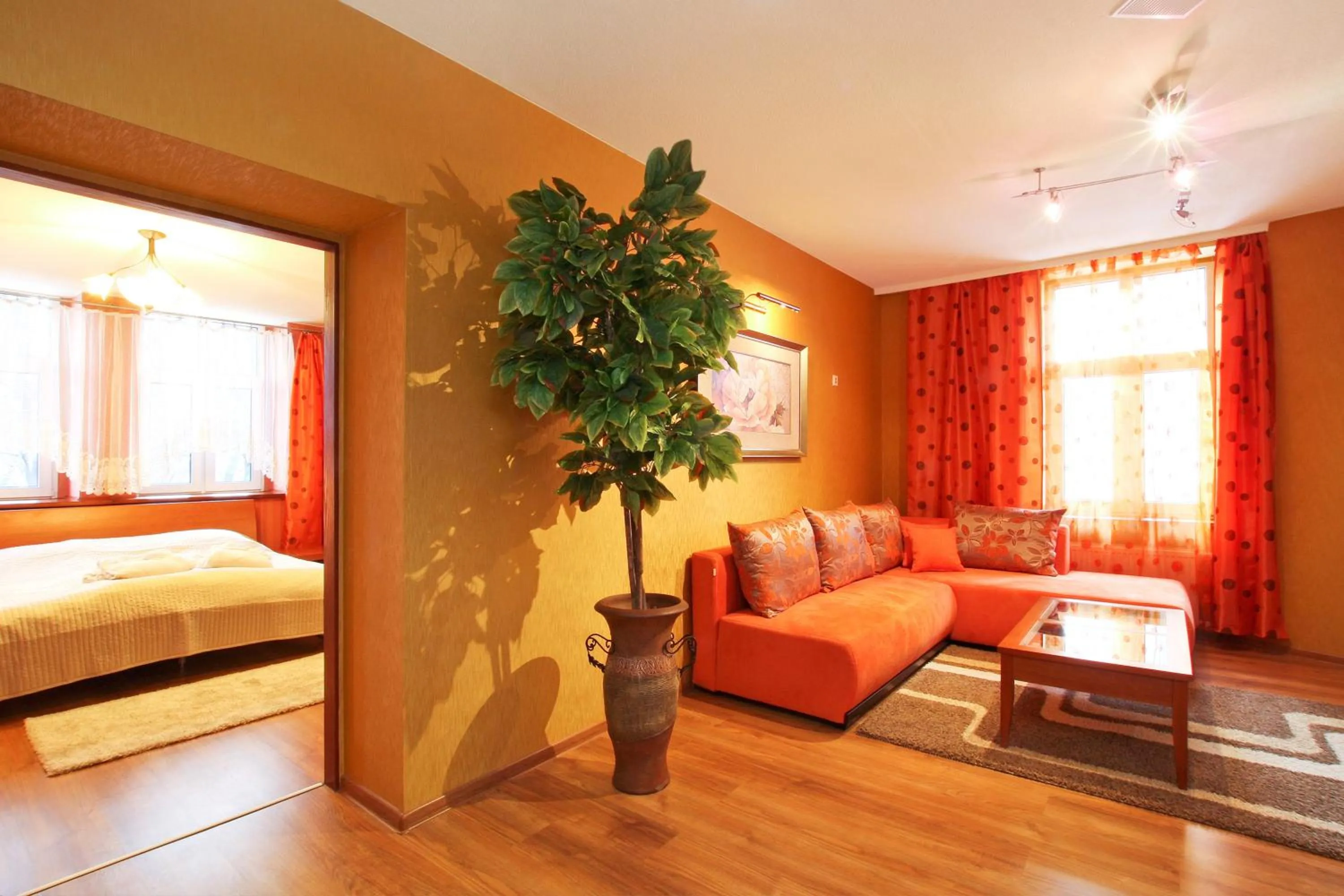 Living room, Bed in Pałac Saturna