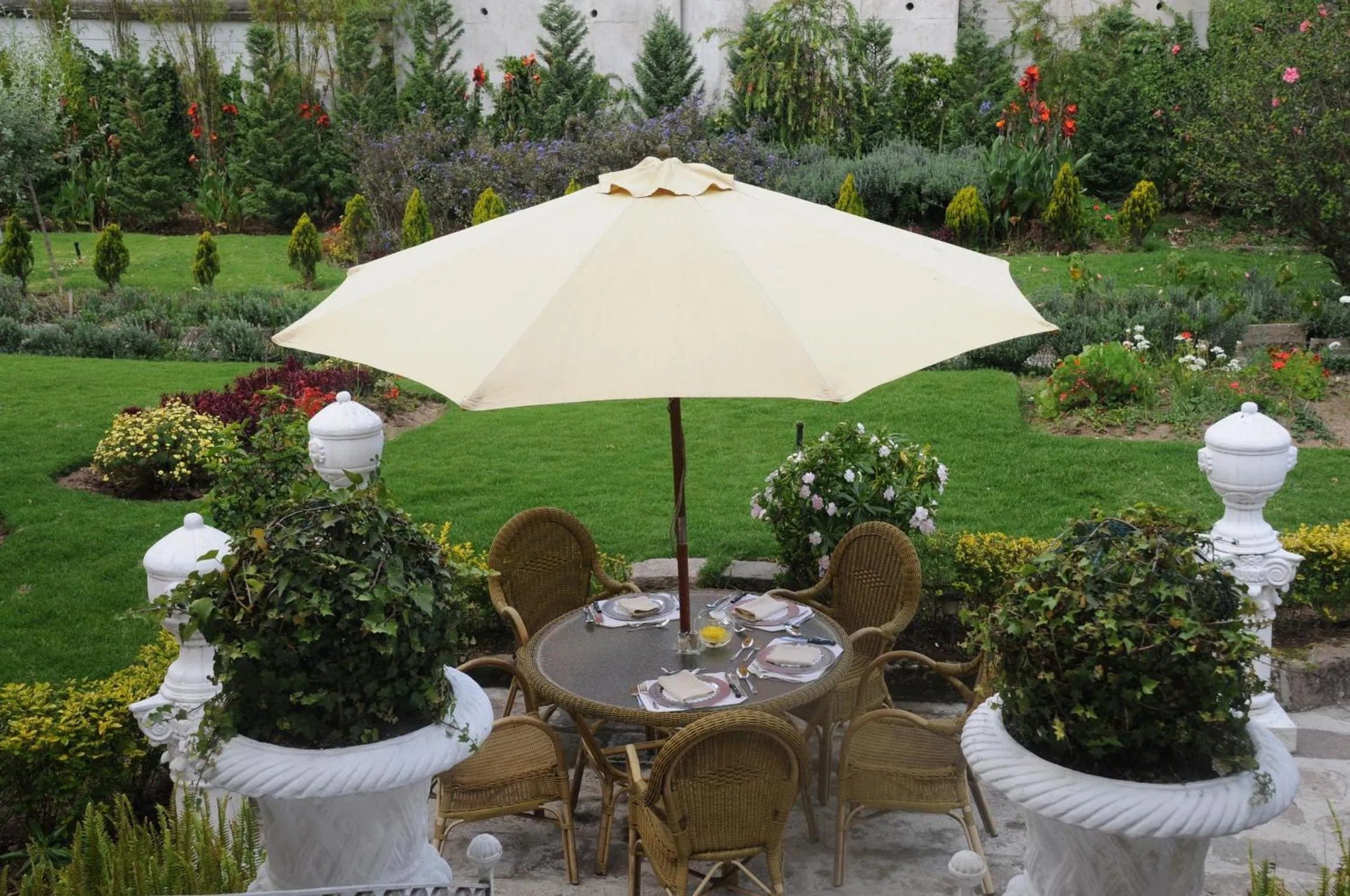 Garden in Boutique Hotel Mansion del Angel