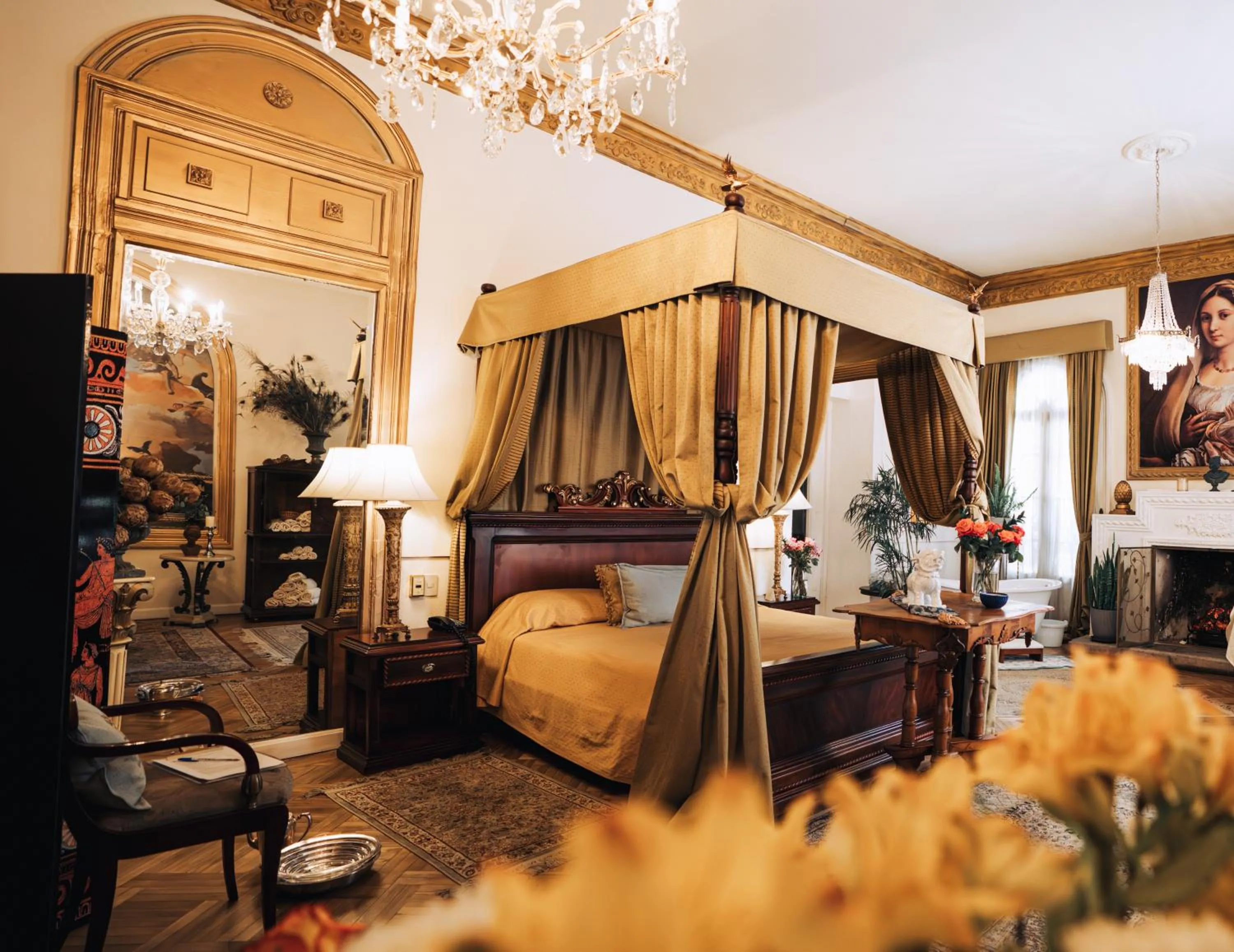 Bed in Boutique Hotel Mansion del Angel