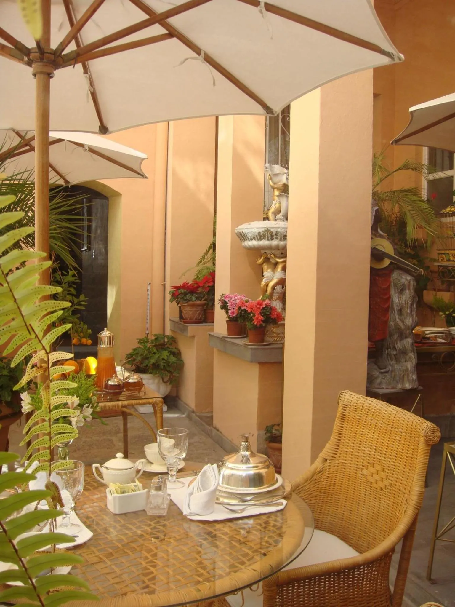 Patio in Boutique Hotel Mansion del Angel