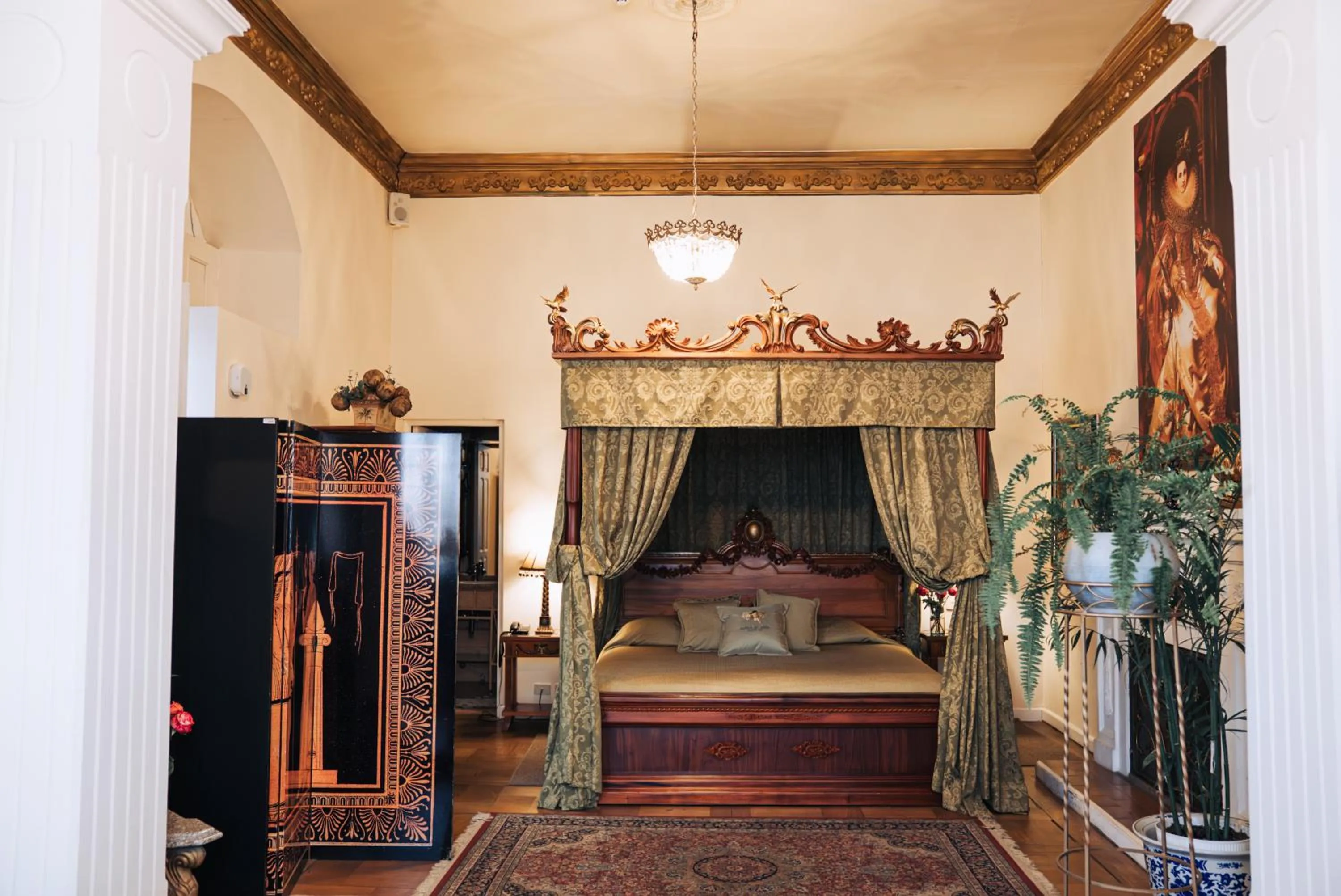 Bed in Boutique Hotel Mansion del Angel