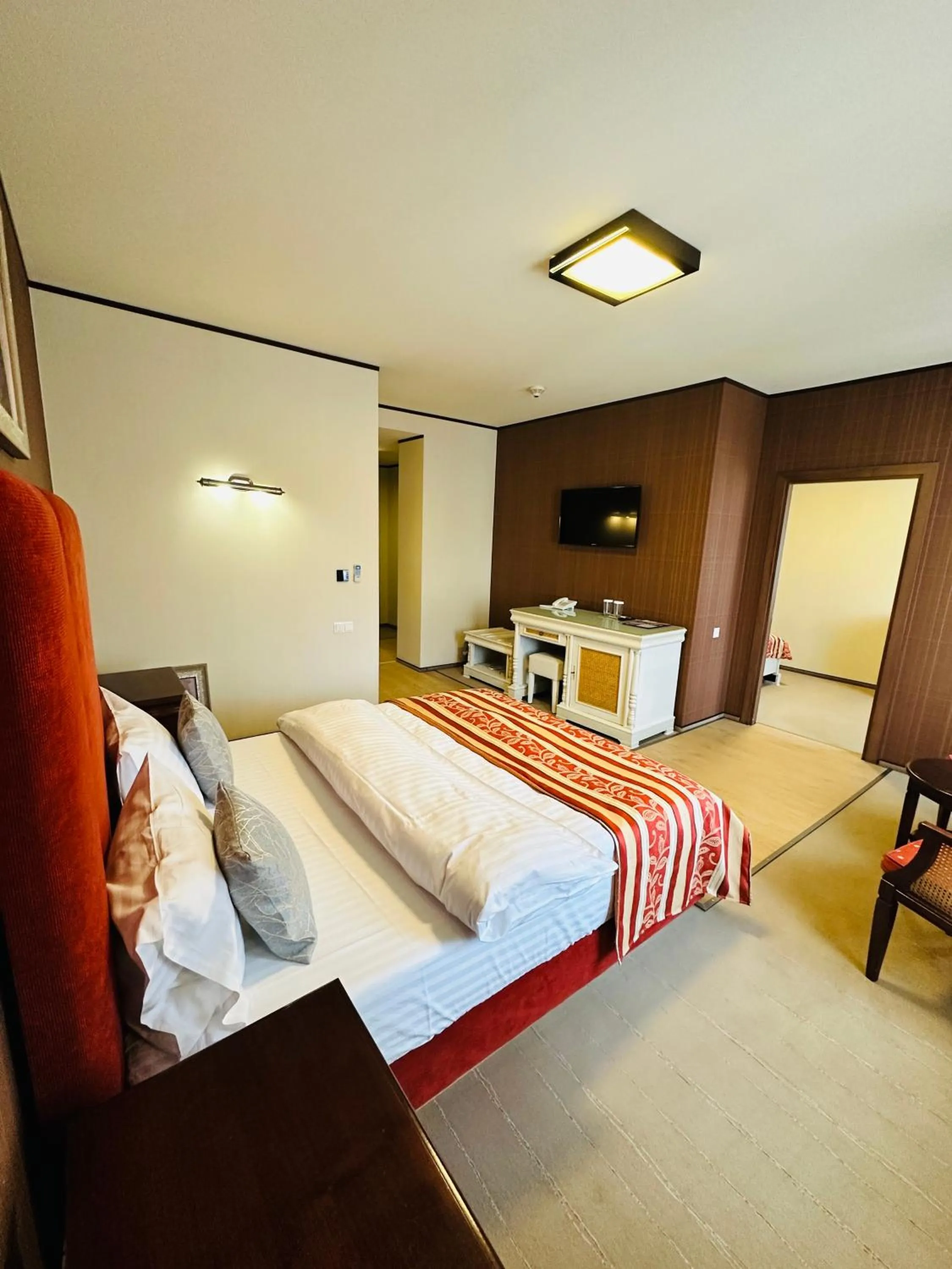 Communal lounge/ TV room, Bed in Villa & Restaurant Levoslav House