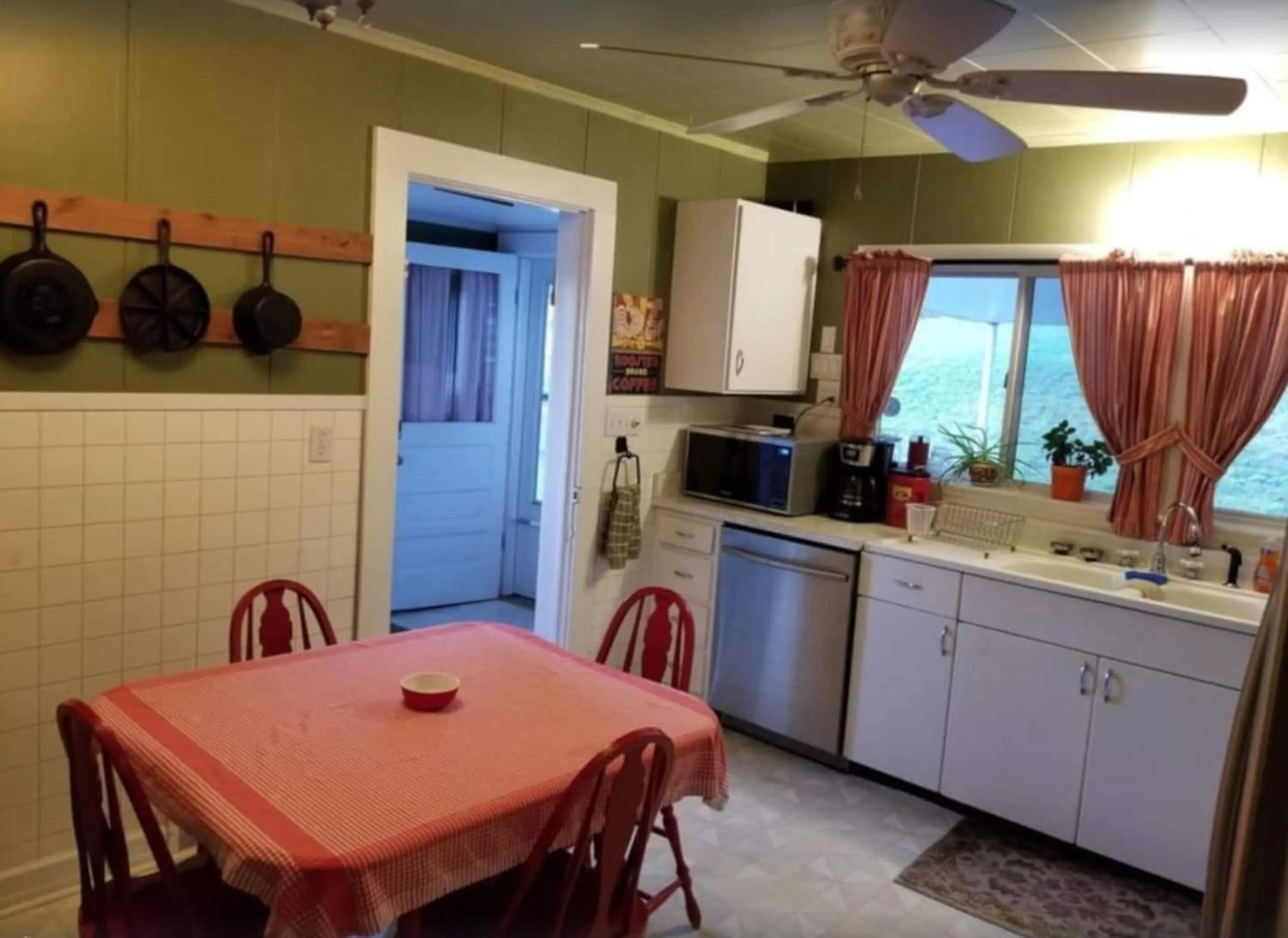 Dining area in Awesome Flat Top Farmhouse