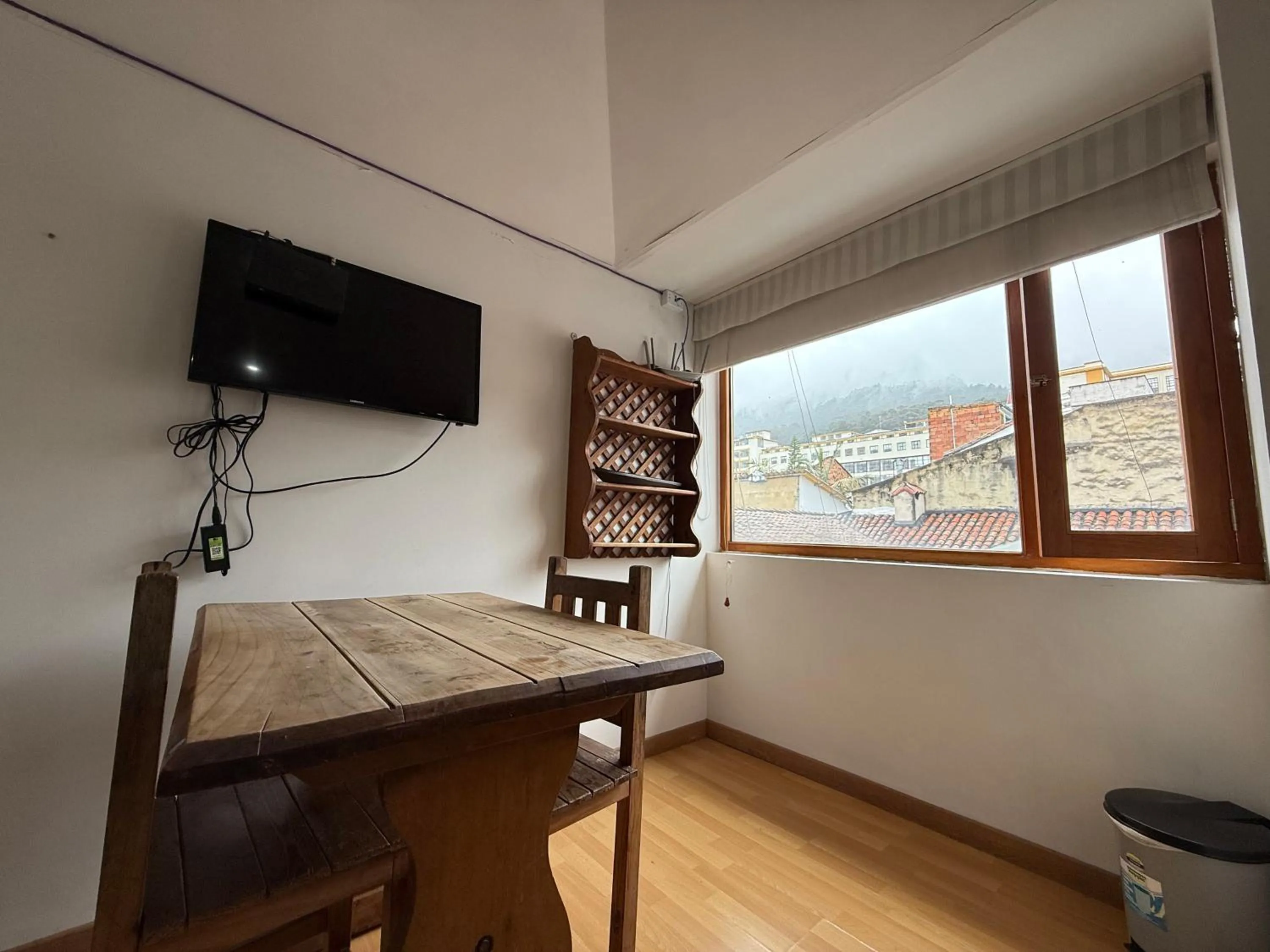 Garden view in Apartaestudios La Candelaria