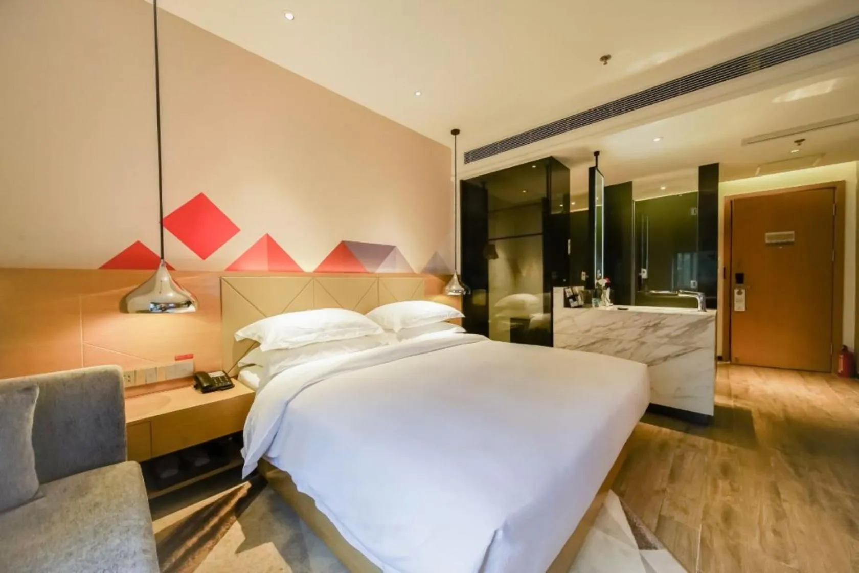 Bed in Borrman International Hotel Canton Tower Chigang Metro Station Flagship Branch