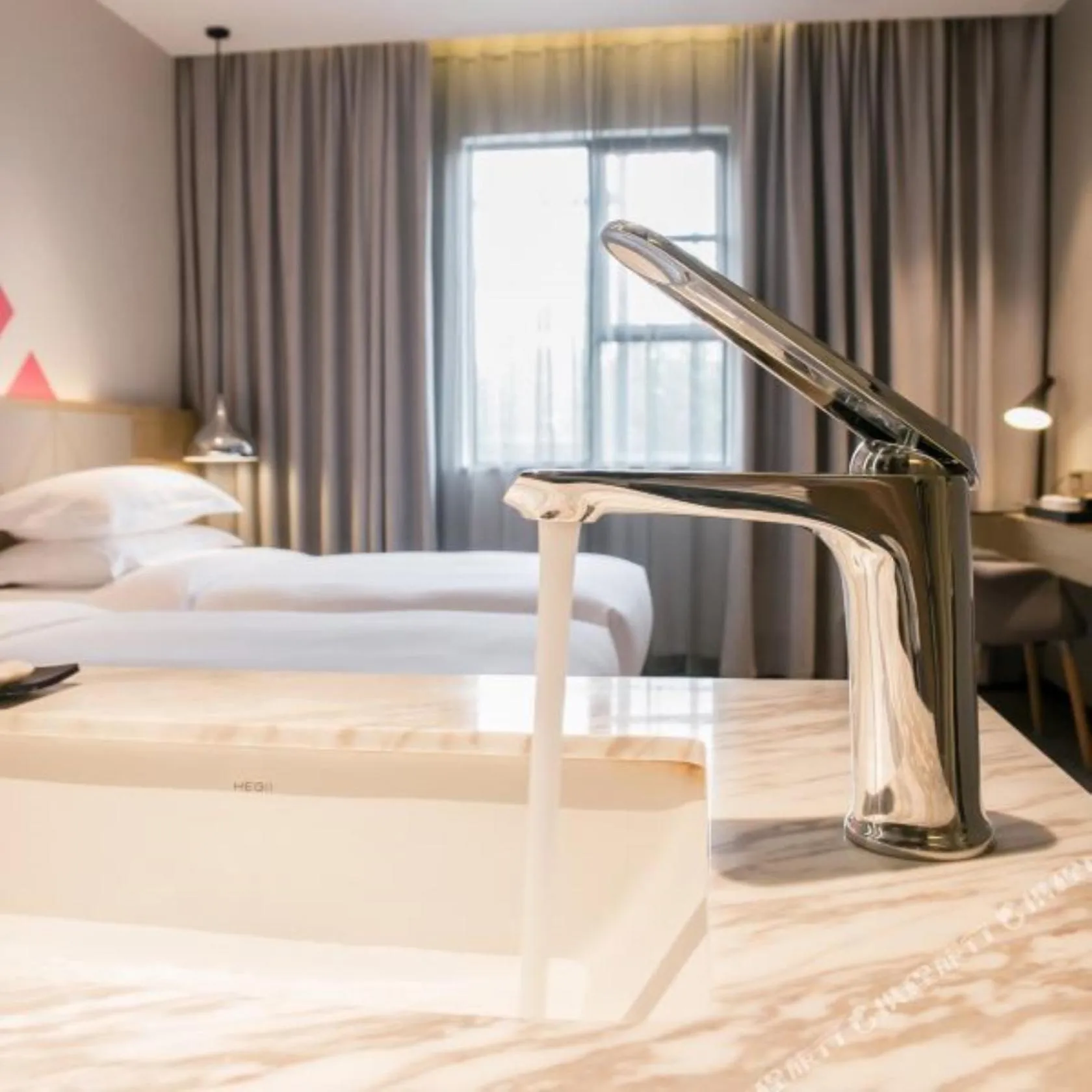 Bed in Borrman International Hotel Canton Tower Chigang Metro Station Flagship Branch