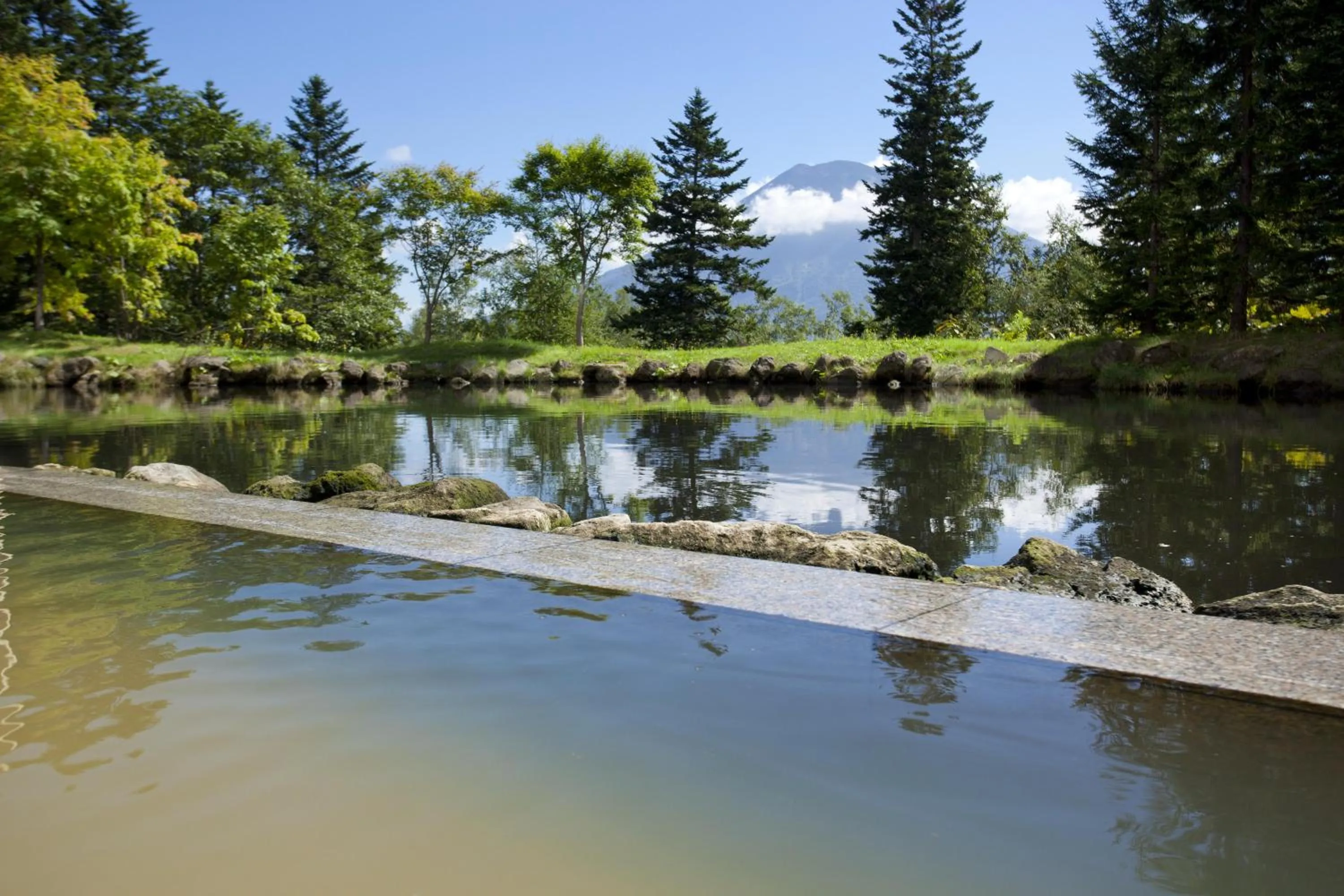 Hot Spring Bath in Hilton Niseko Village