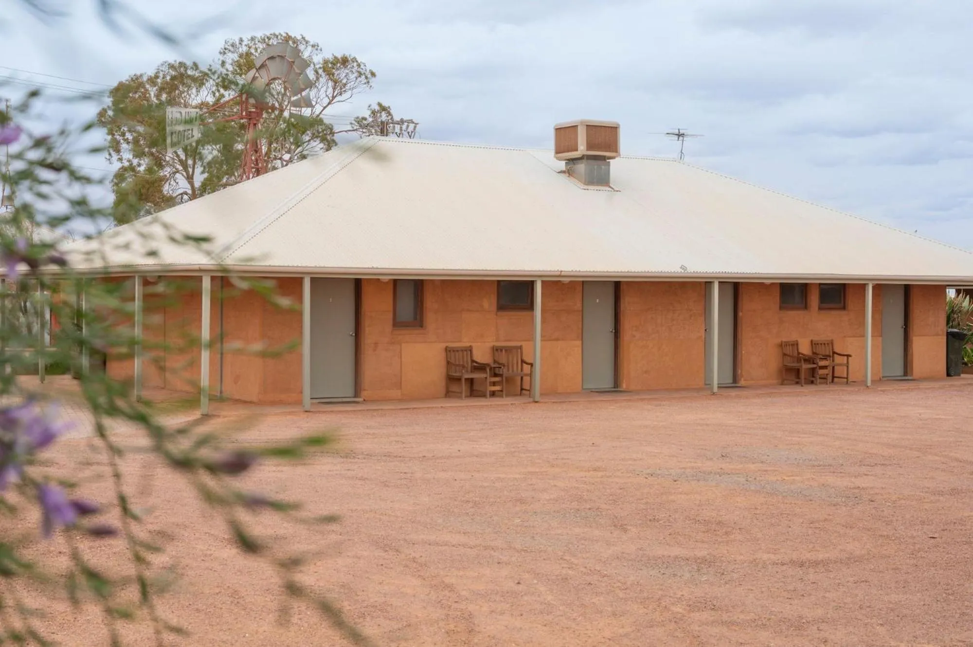 Property building in Mud Hut Motel