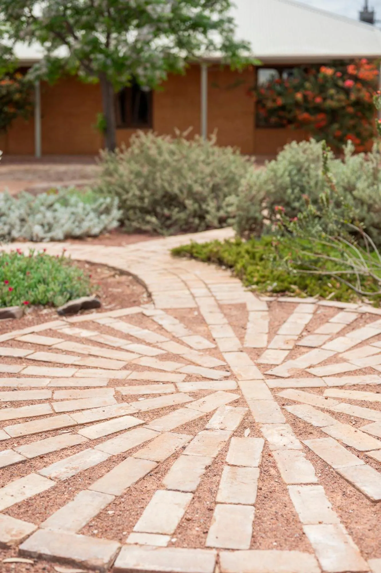 Garden view in Mud Hut Motel