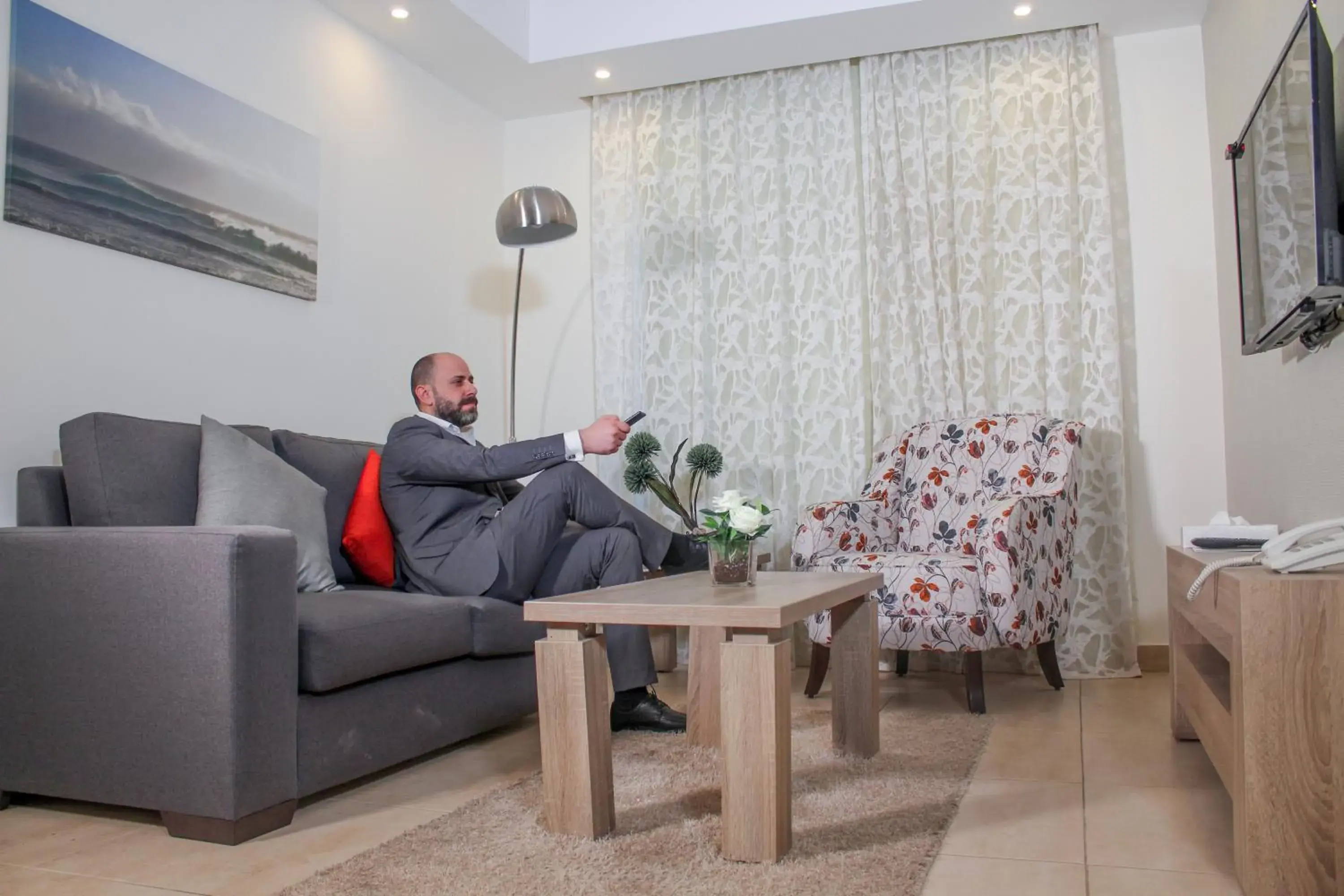 Living room, Seating Area in Almond Hotel Apartments