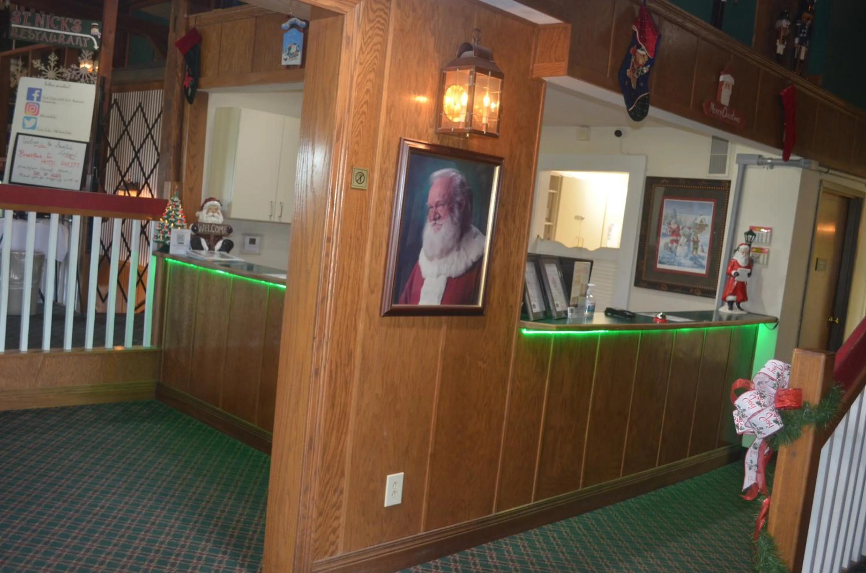 Lobby or reception in Santa's Lodge