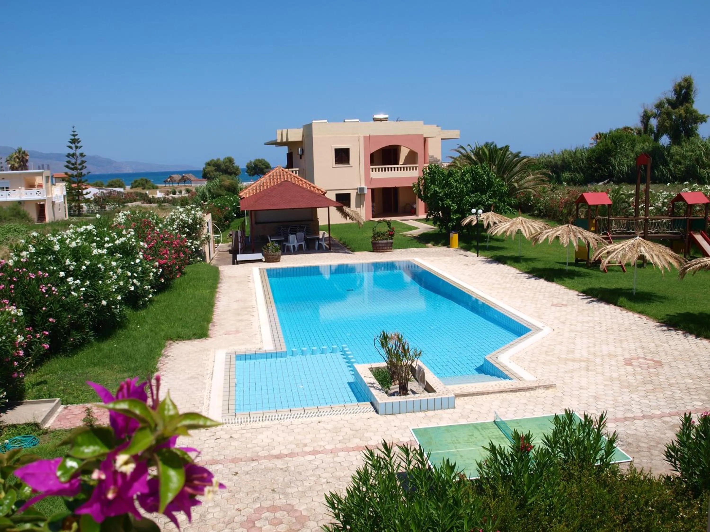 Pool view in Villa Rita Apartments A