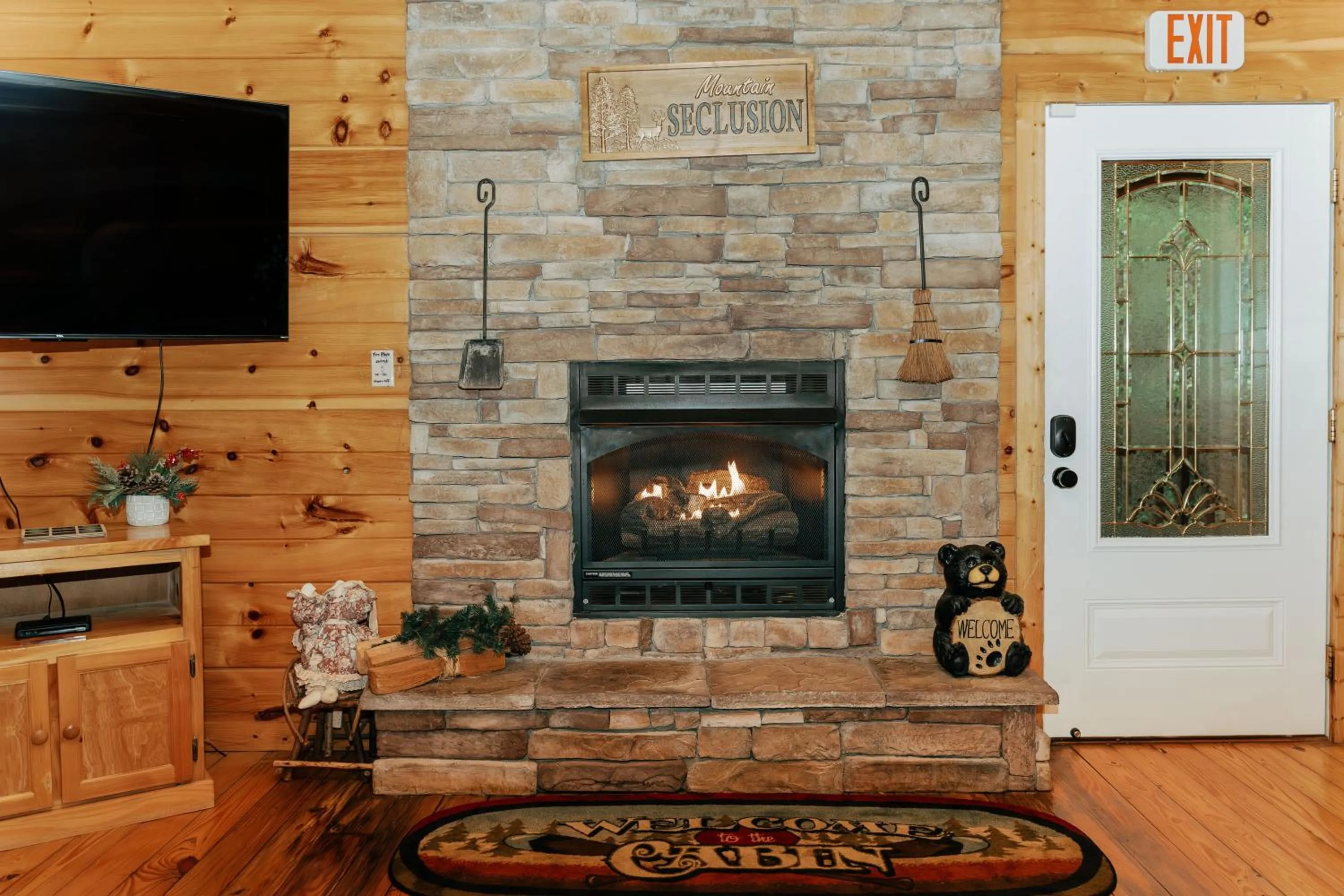 fireplace in Mountain Seclusion