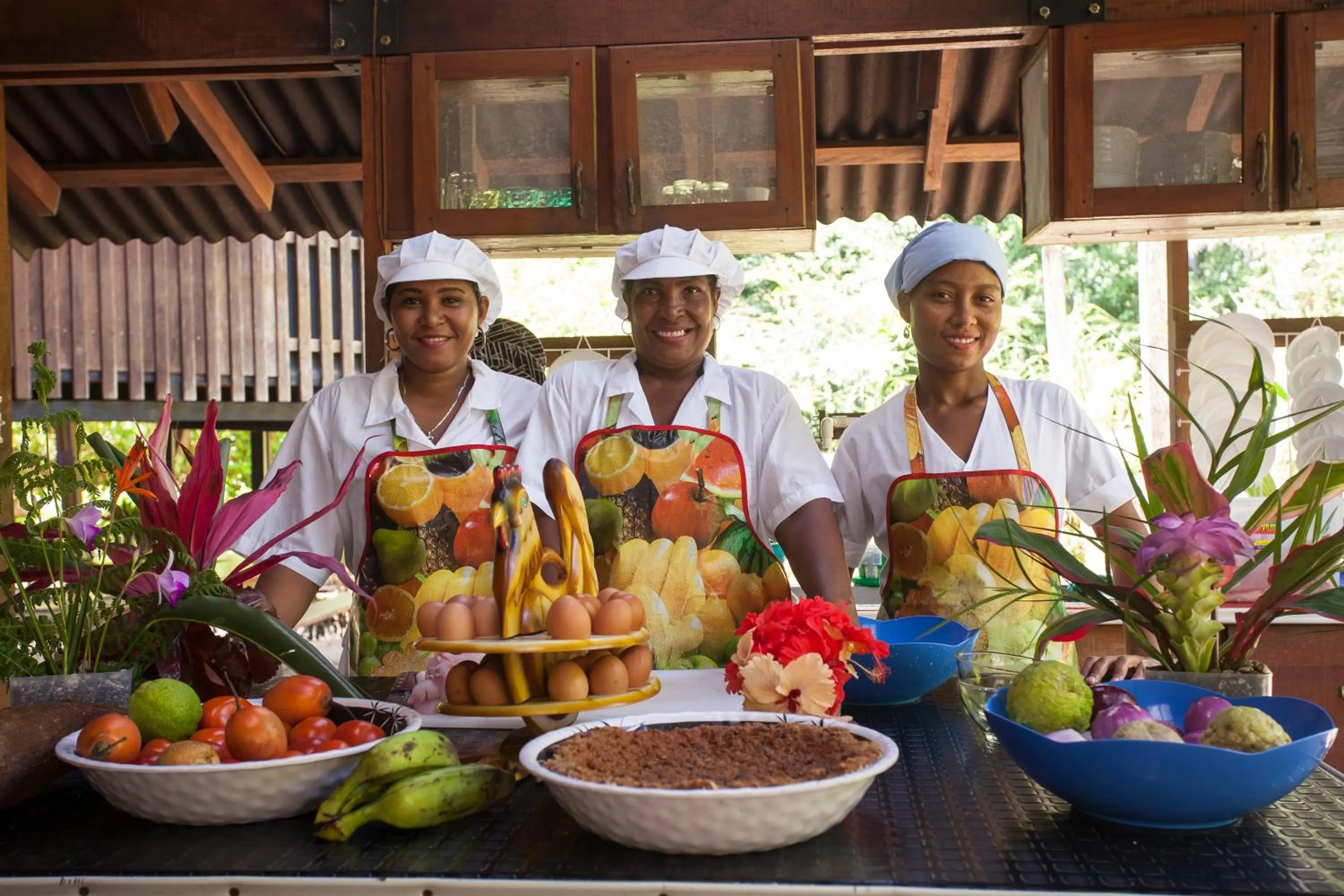 Staff in La Kuka Hotel - Nuquí