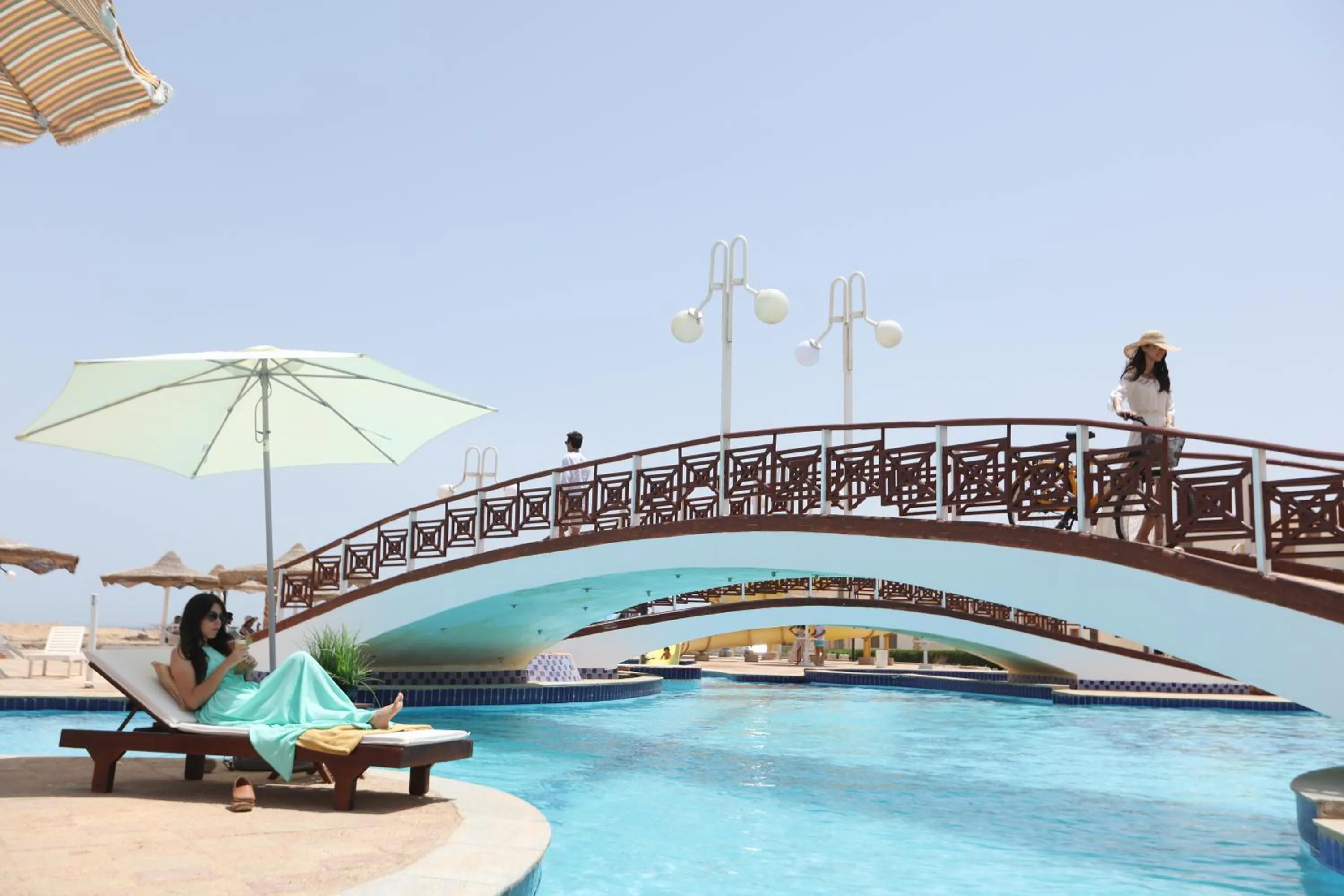 Pool view in Golden Beach 1 Ras Sedr