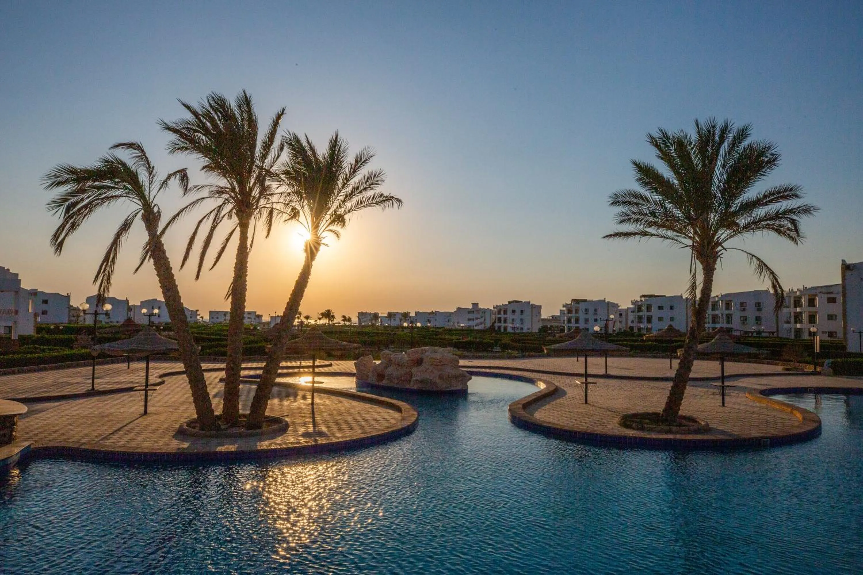 Pool view in Golden Beach 1 Ras Sedr