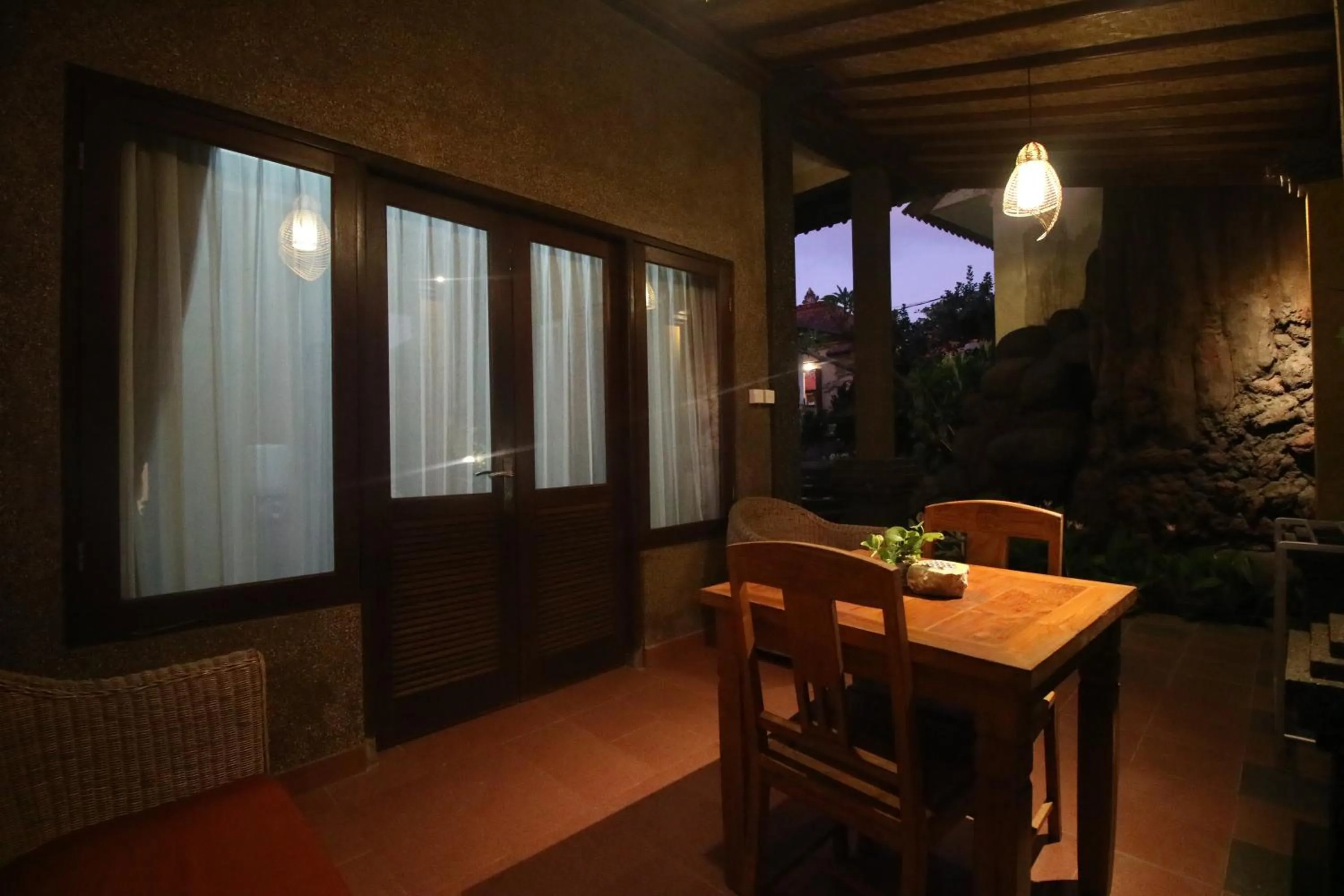Dining area in Capung Cottages