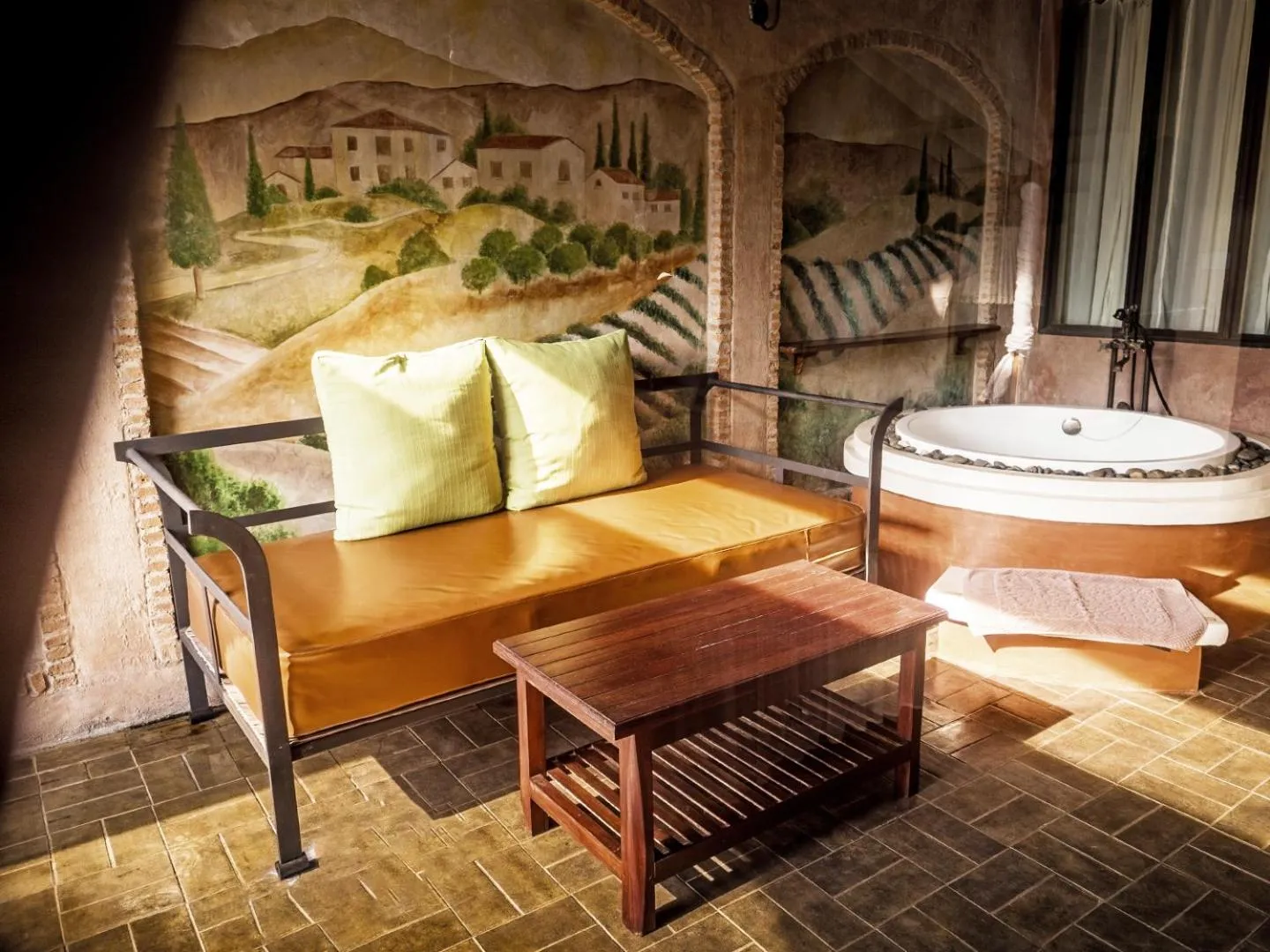 Seating area in La Toscana