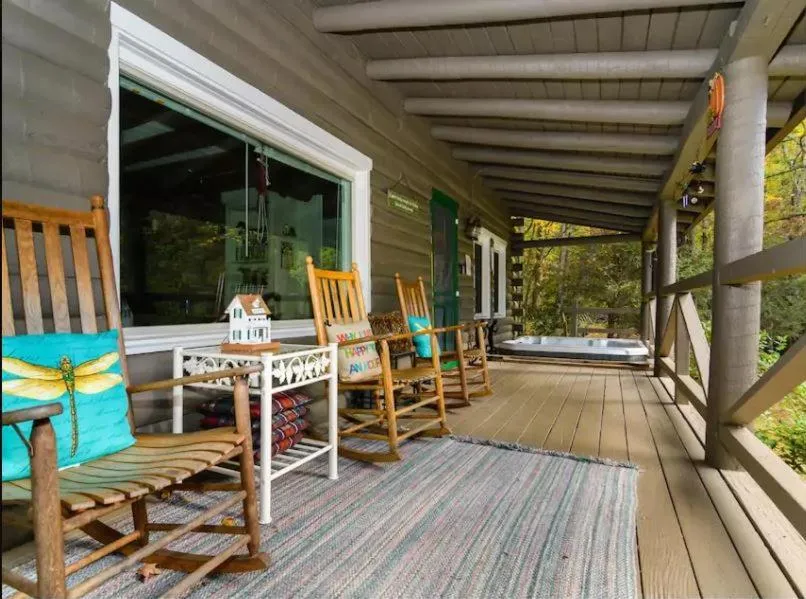 Patio in Eagle's Rest Lodge